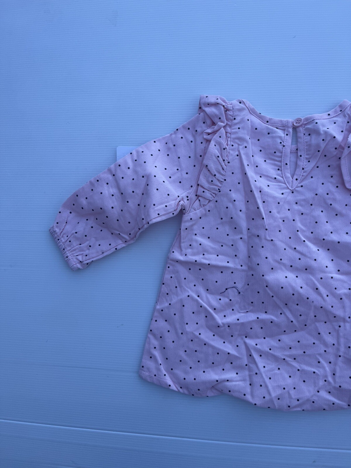 Toddler Girls Size 0 Teeny Weeny Brand Pink Spotted Long Sleeve Dress/Top & Pant
