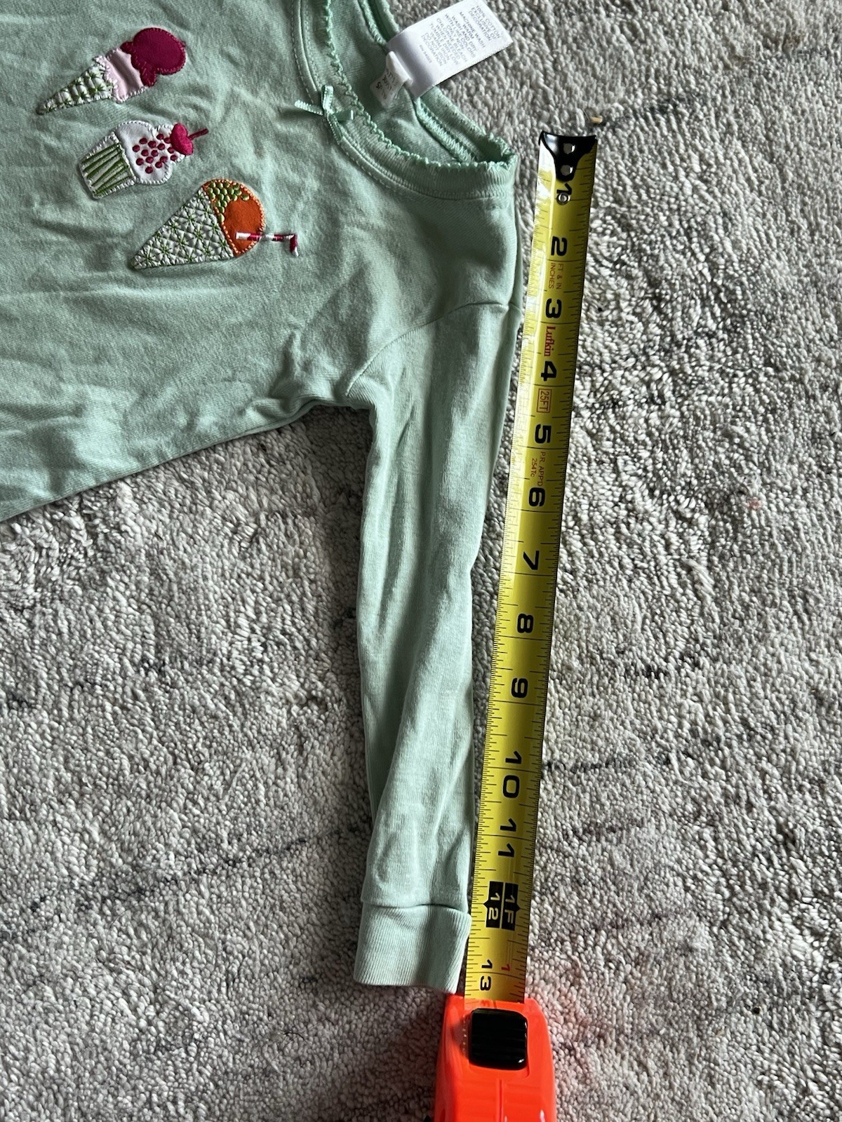 Used BabyGap Matching set of 2 Teal Ice Cream Pajamas For 6-18 Months