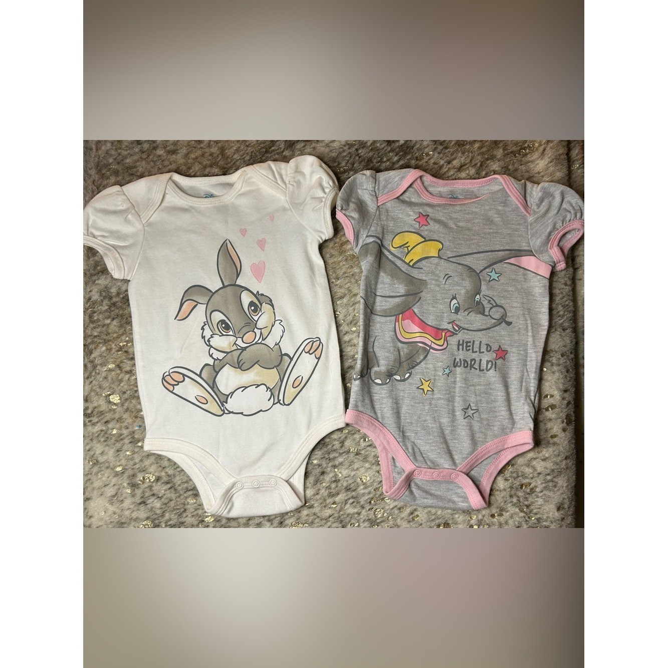 Disney Baby Thumper & Dumbo Bodysuit Set 18M