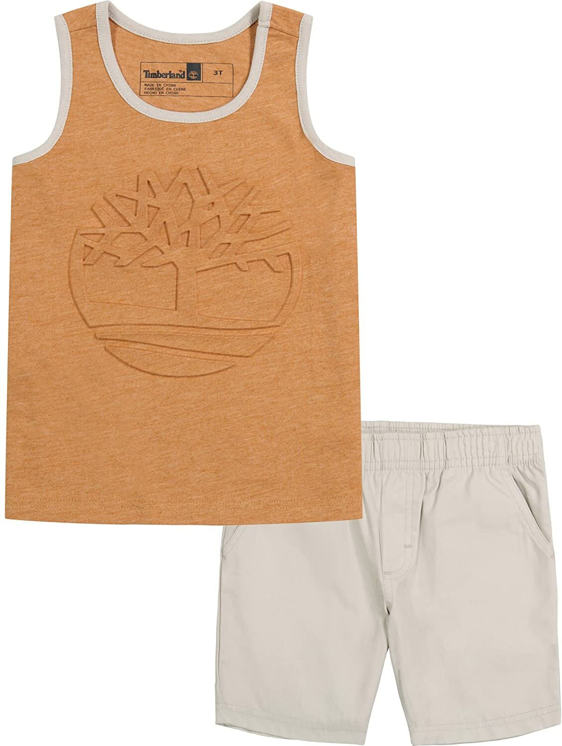 Timberland Boys 2 Pieces Tank Short Set Size 2T, 3T, 4T, 4, 5, 6, 7