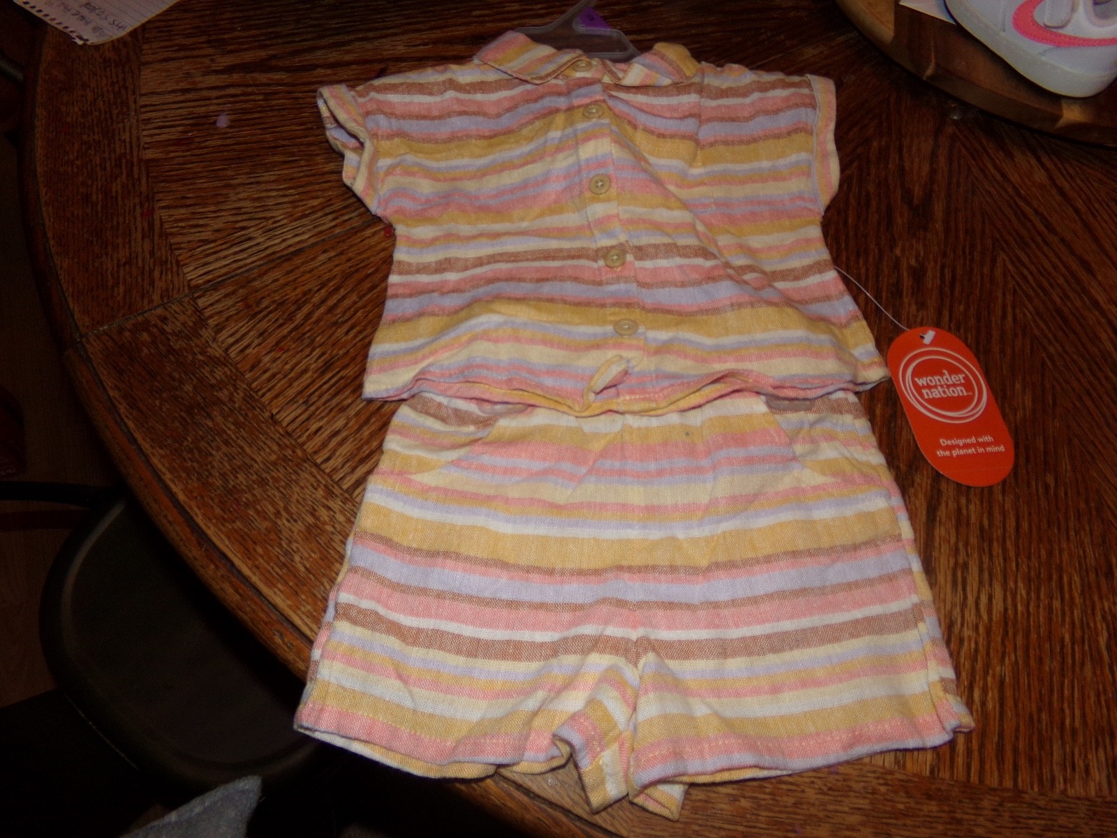 +*TODDLER GIRL WONDER NATION 2 PC SHORT SET 12 MONTHS NWT-