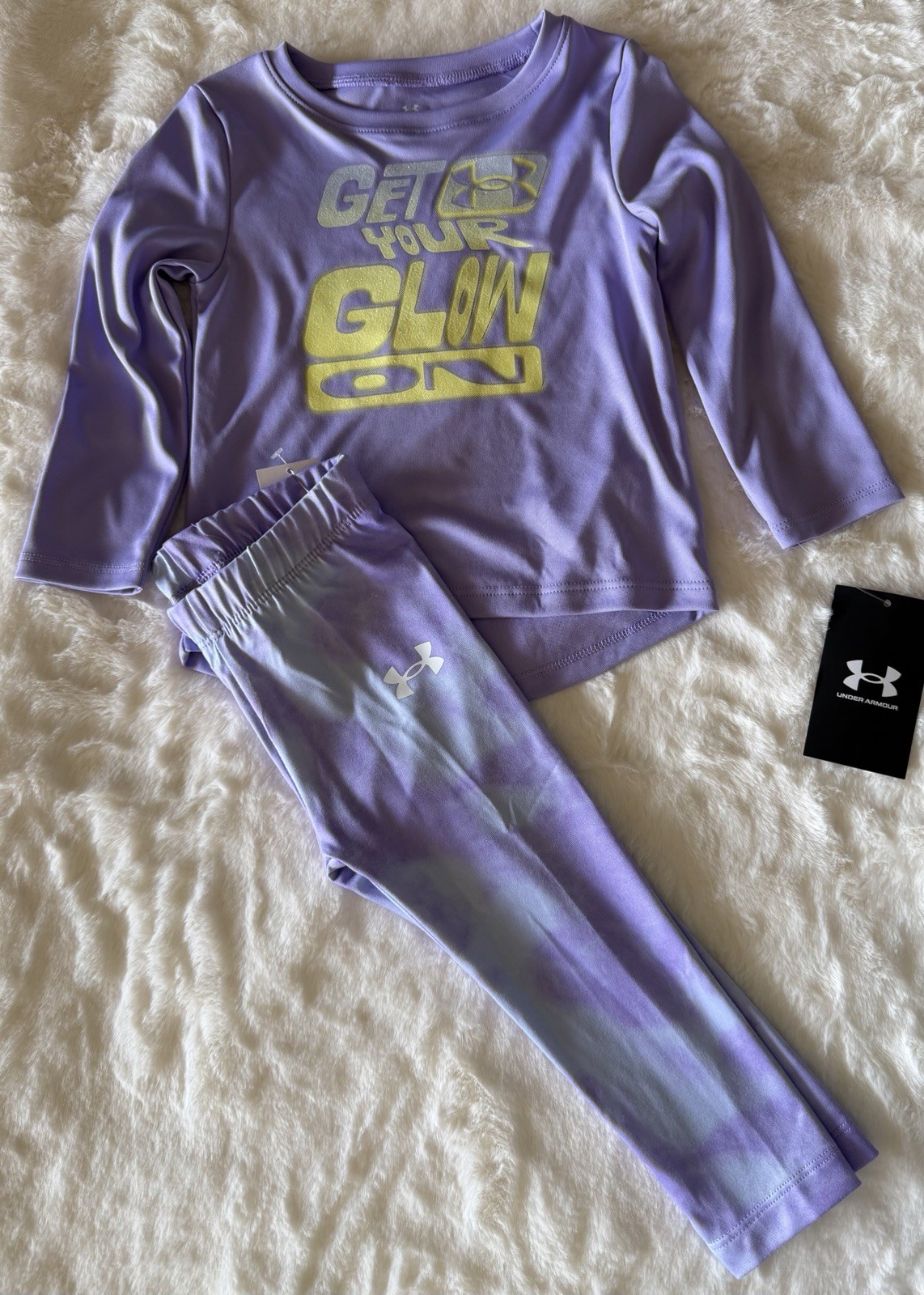 UNDER ARMOUR Baby Girl’s Top & Leggings Outfit, 2-piece Set, 18 Months