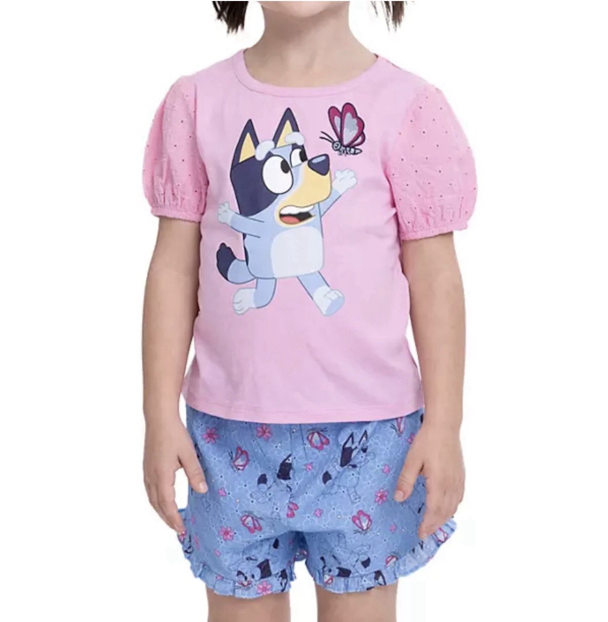 Bluey T Shirt Shorts Set Outfit Toddler Girls 5T