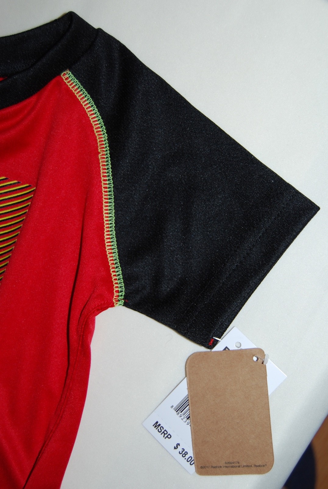 NWT Reebok Infant Boys Red with Black 2pc Power T-Shirt & Short Set sz 12M