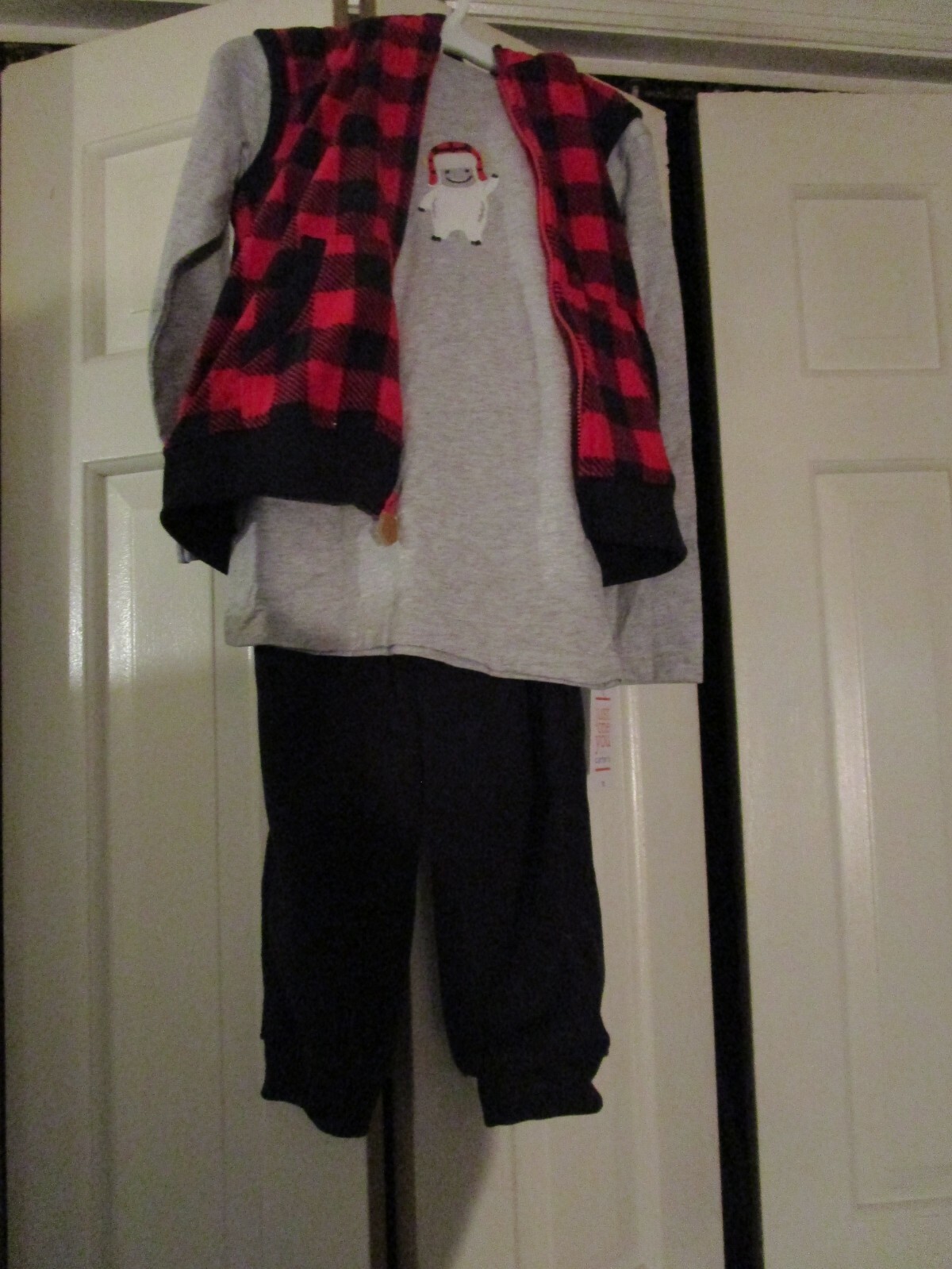 Just One You by Carters Boy’s 3 piece Outfit Shirt Pants & Hoodie Vest 5T