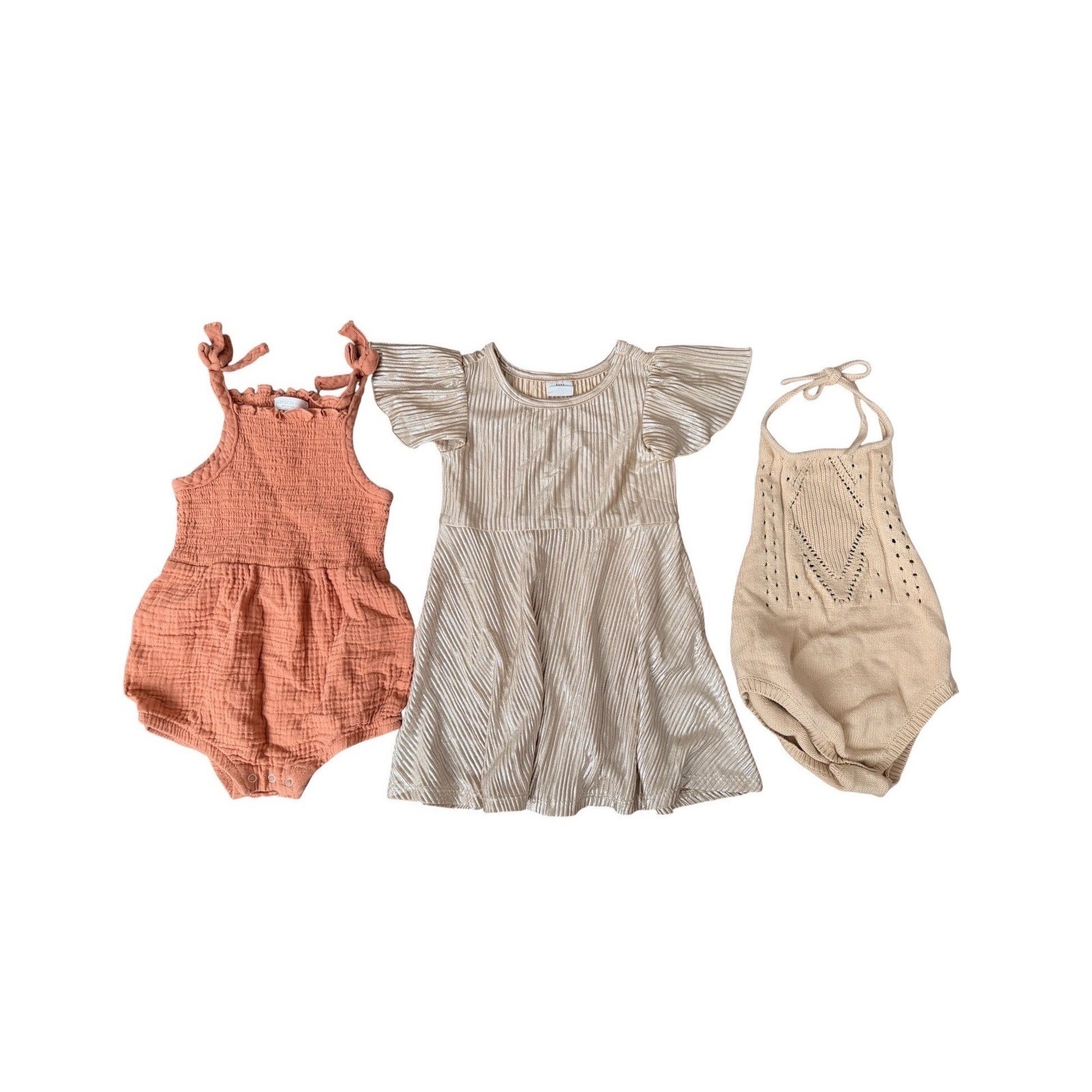 GAP Kids Boutique Girl Bundle 18-24M Grayson Mini Crochet Neutral Outfits Set