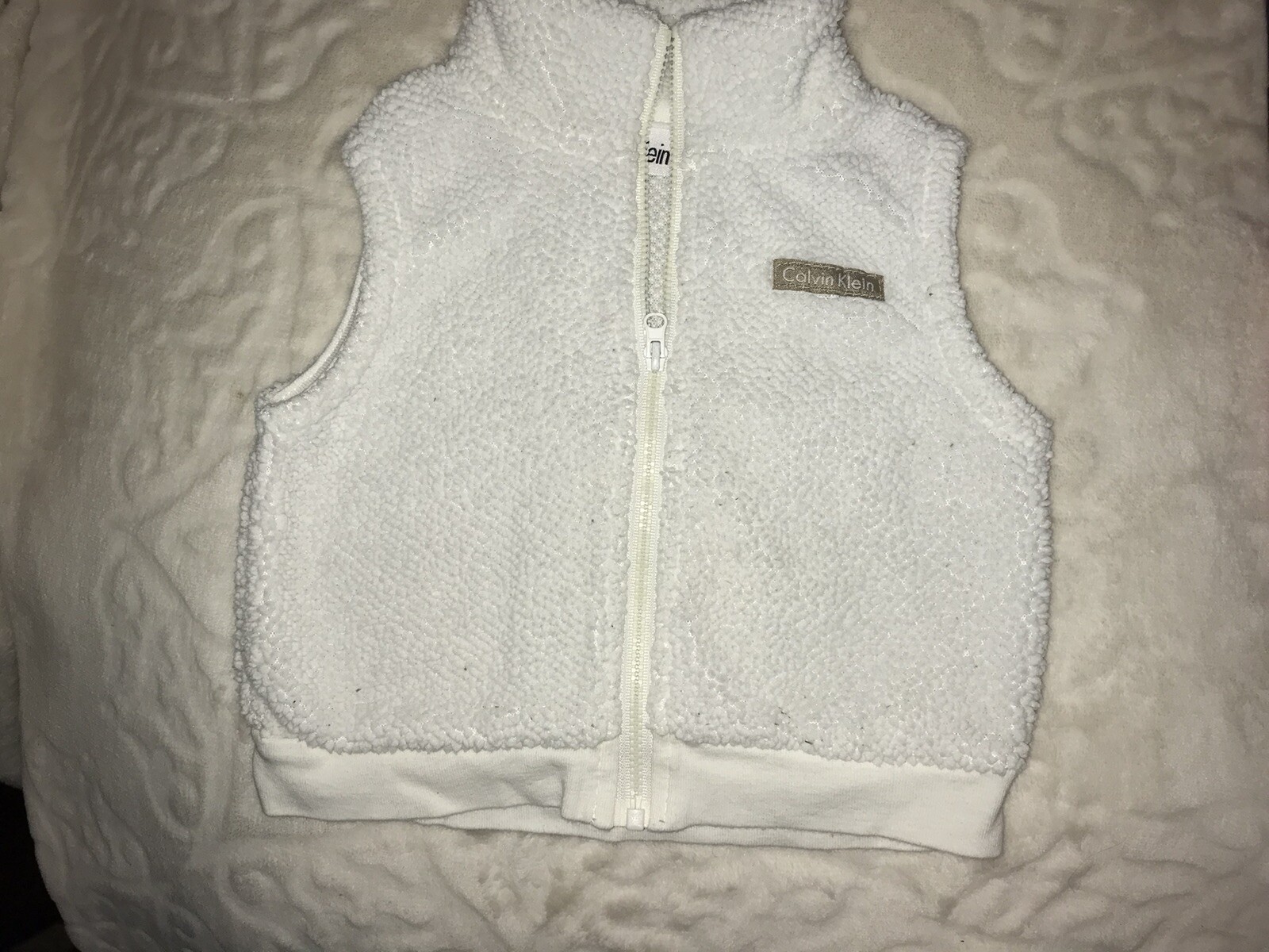“Lot 12 month Girl” Clothes – Pajamas, Swim suit, Vest (Calvin Klein), Shirts Et