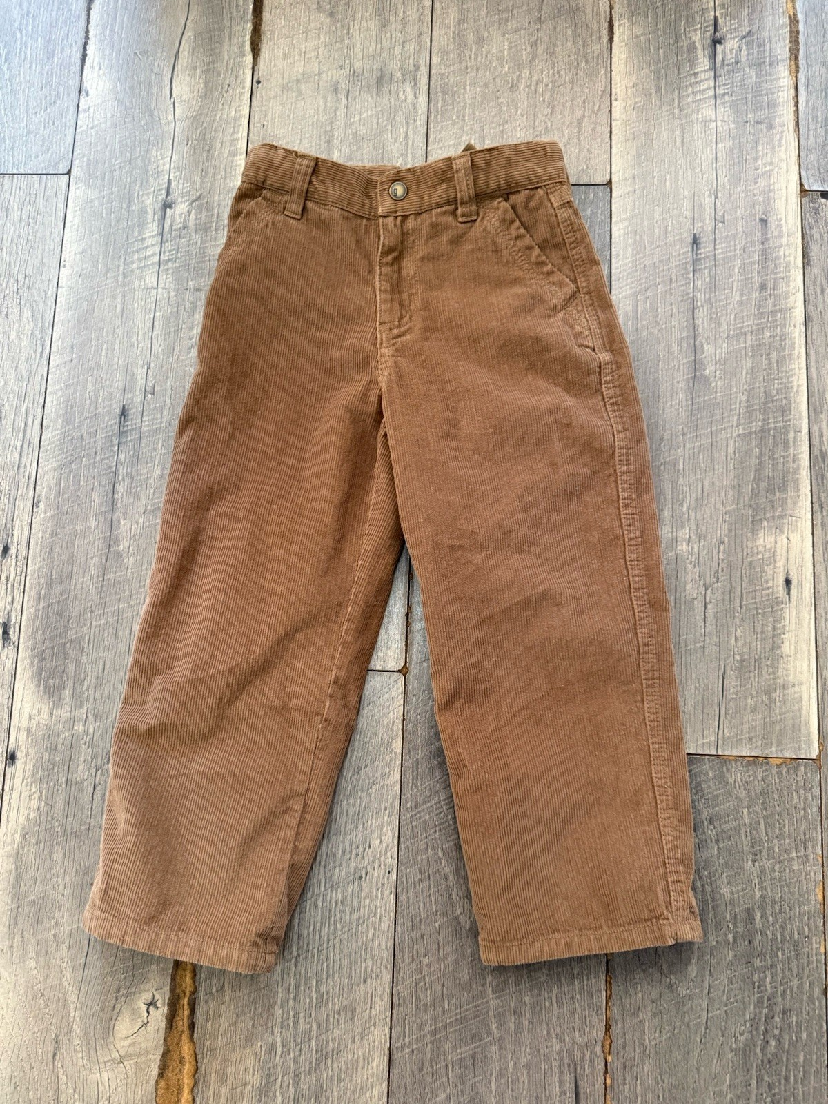 Gymboree Arctic Adventure beige corduroy pants and matching polo shirt boys 4T