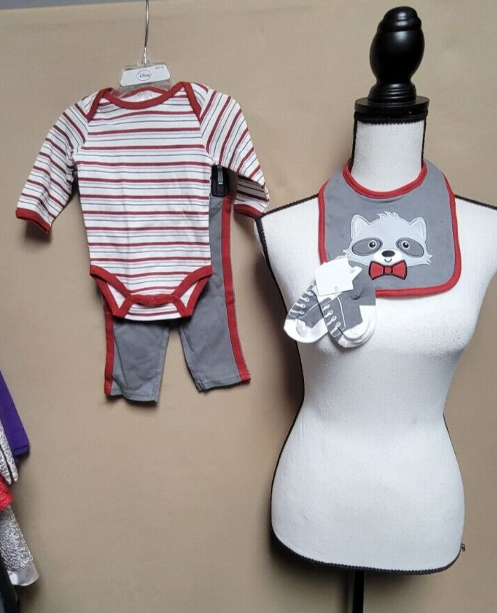 Baby Gear Boys 3-6 months. 4 Pc bodysuit Set. New