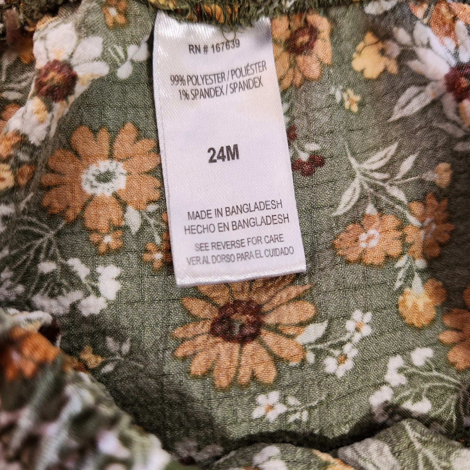 Little Lass 24M Floral Dress Bloomer Set Green Cottagecore Prairie Baby Toddler