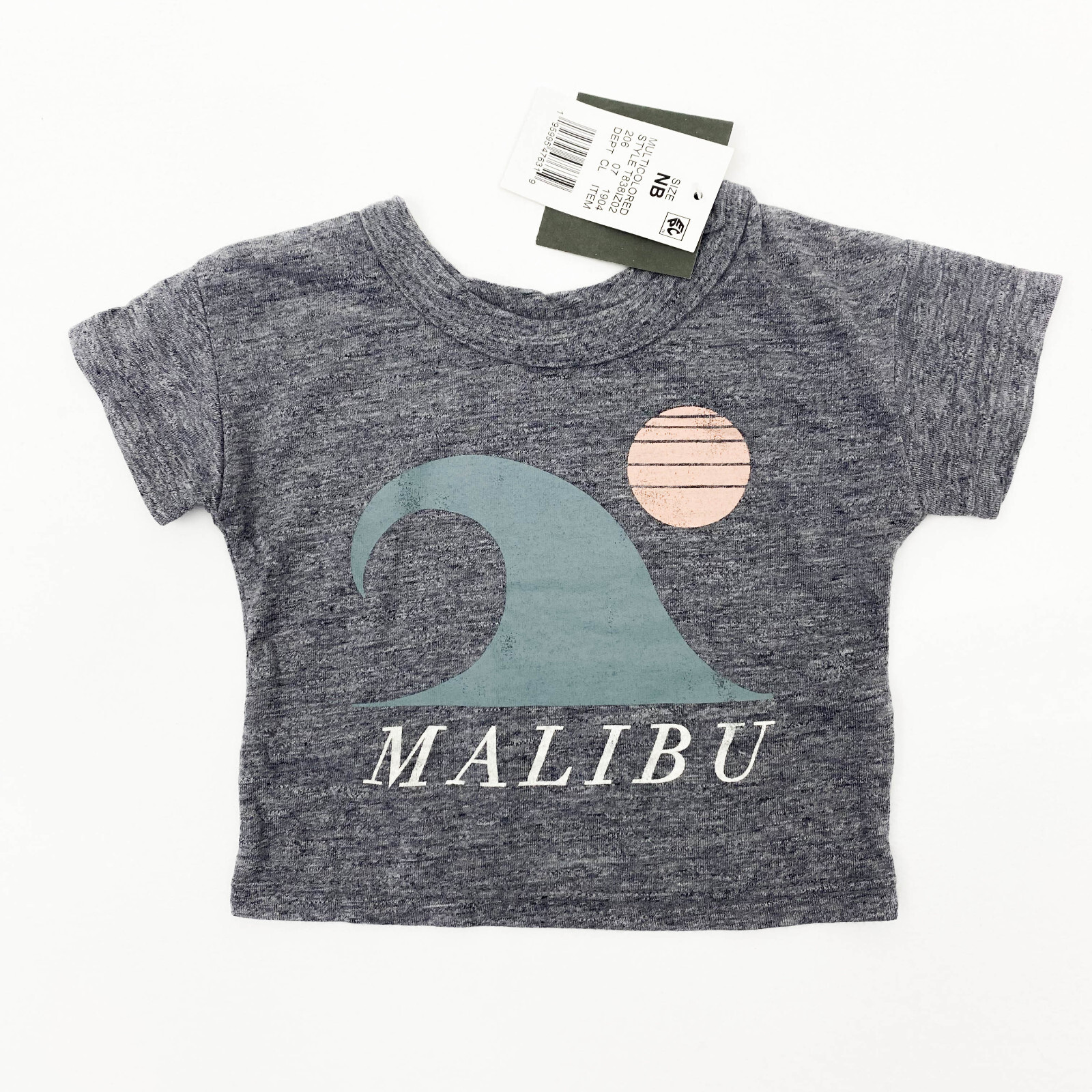 Grayson Mini Baby Boy Size NB Set/Outfit ‘Malibu’ Short Sleeve & Shorts Multi