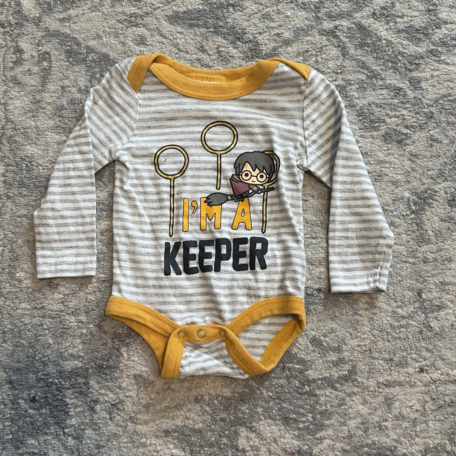 Harry Potter Baby Outfit Lot Wizarding World Hedwig Hogwarts Quidditch 0-6M