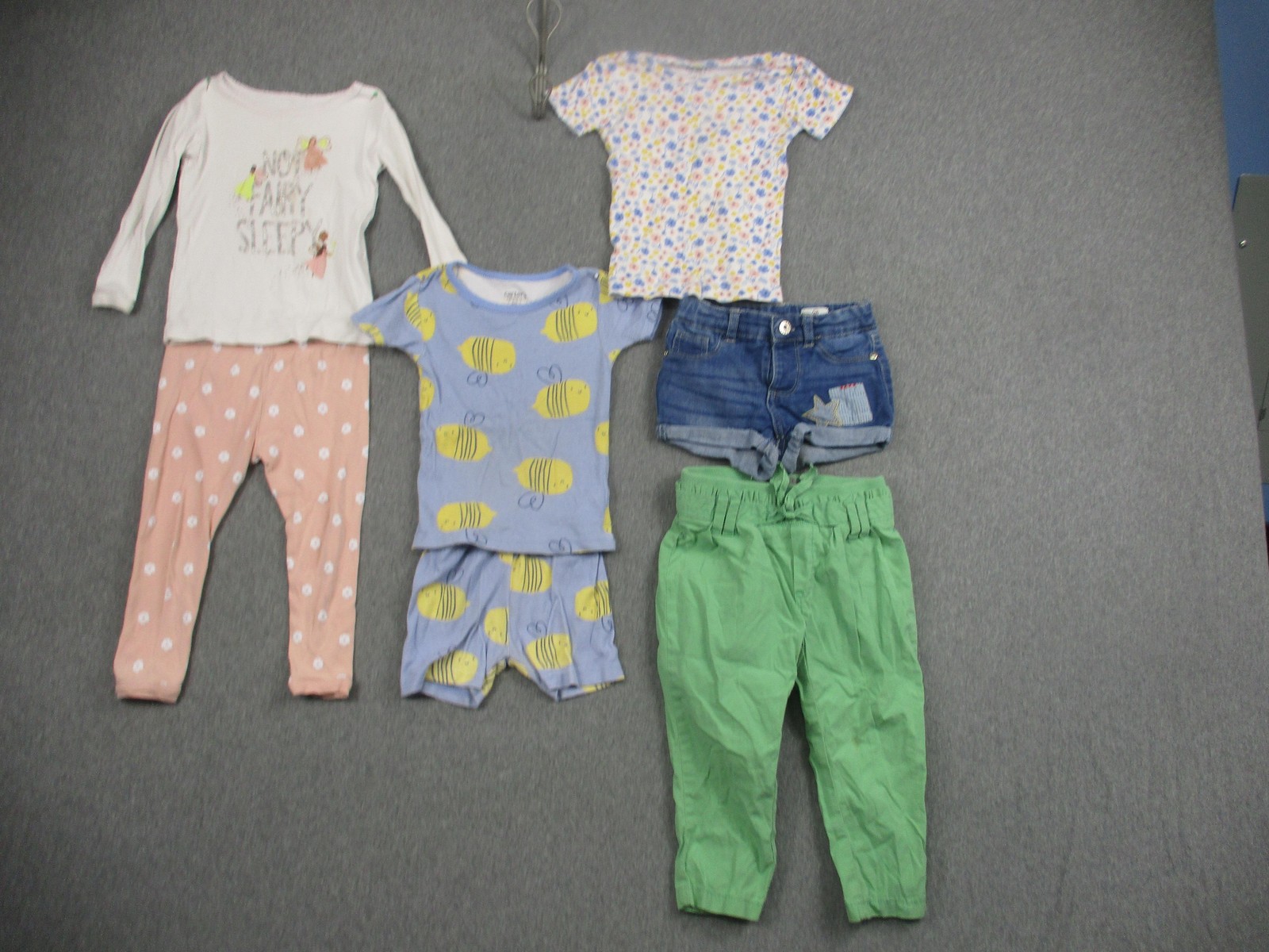 Girls 18-24M Multicolor Clothes Lot Of 7 Mixed Brands T Shirt Pants Shorts