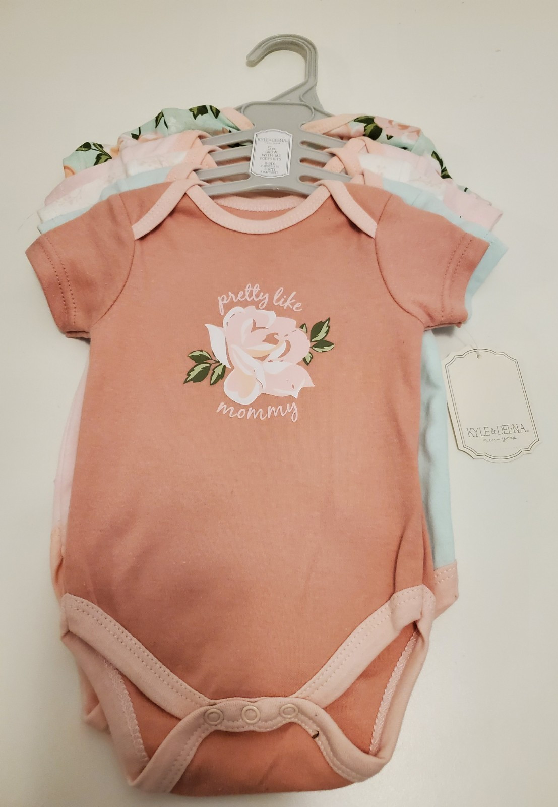 Kyle and Deena Grow w Me 5 Piece Bodysuit 0-6mth NEW!