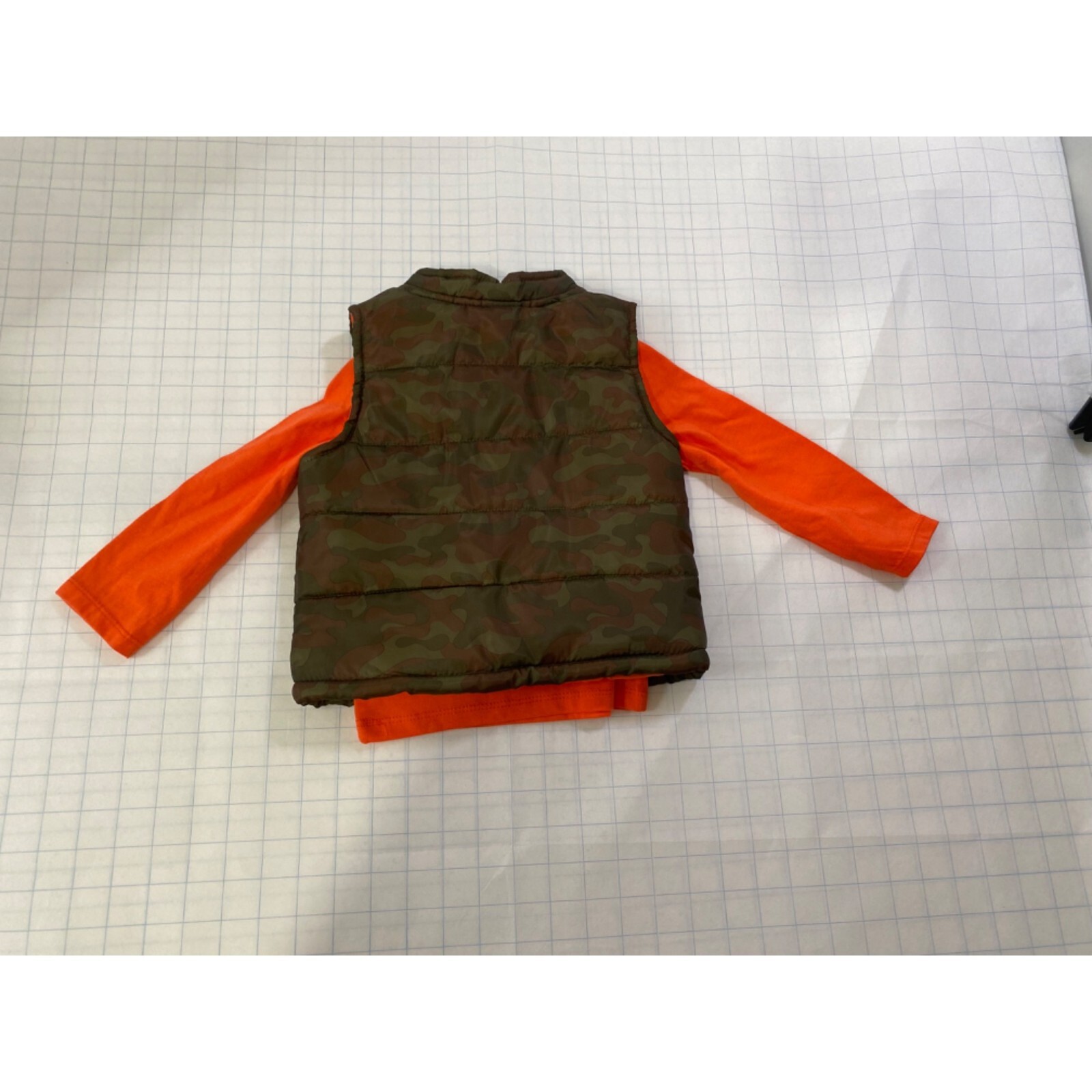 Healthtex Puffer Vest and Shirt Boys 24 Months 2-Piece Set No Pants Green