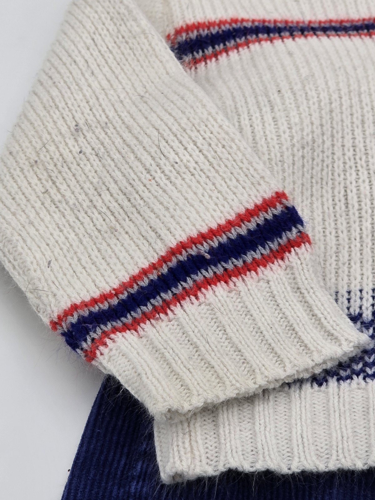 Vintage 1970-80s Sesame Street 3D Cookie Monster Outfit Knit Corduroy