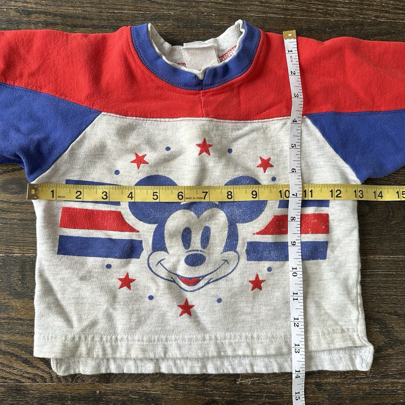 Vintage Mickey Mouse Kids Two Piece Outfit Unknown Size Sweater Pants