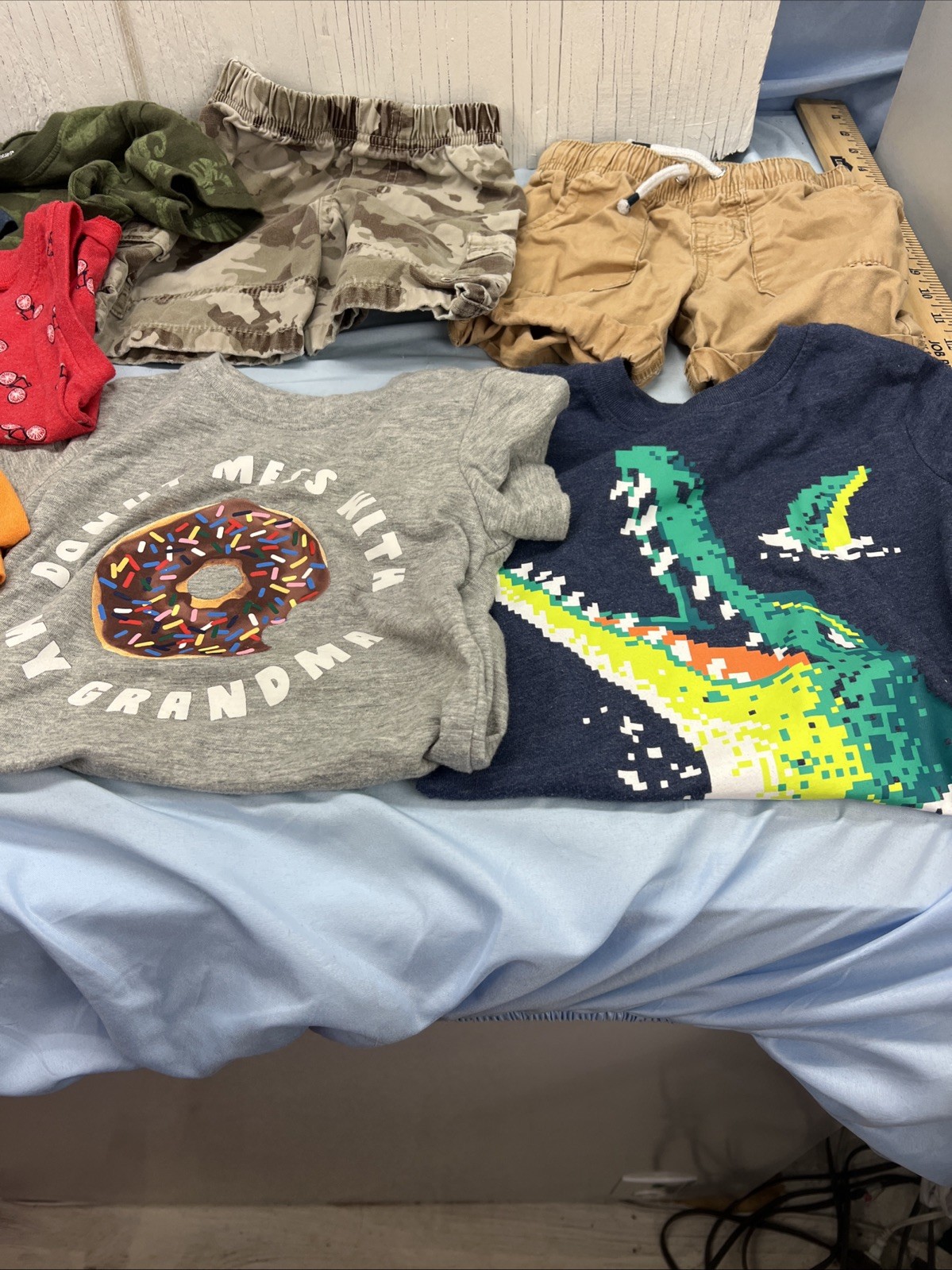 Boys Spring and Summer 2T Bundle 9 Pieces 7 Shirts 2 Pair Shorts