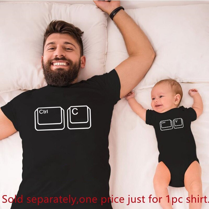 Family Matching Clothes Funny Cotton Family Look Shirt Father’s Day Gift