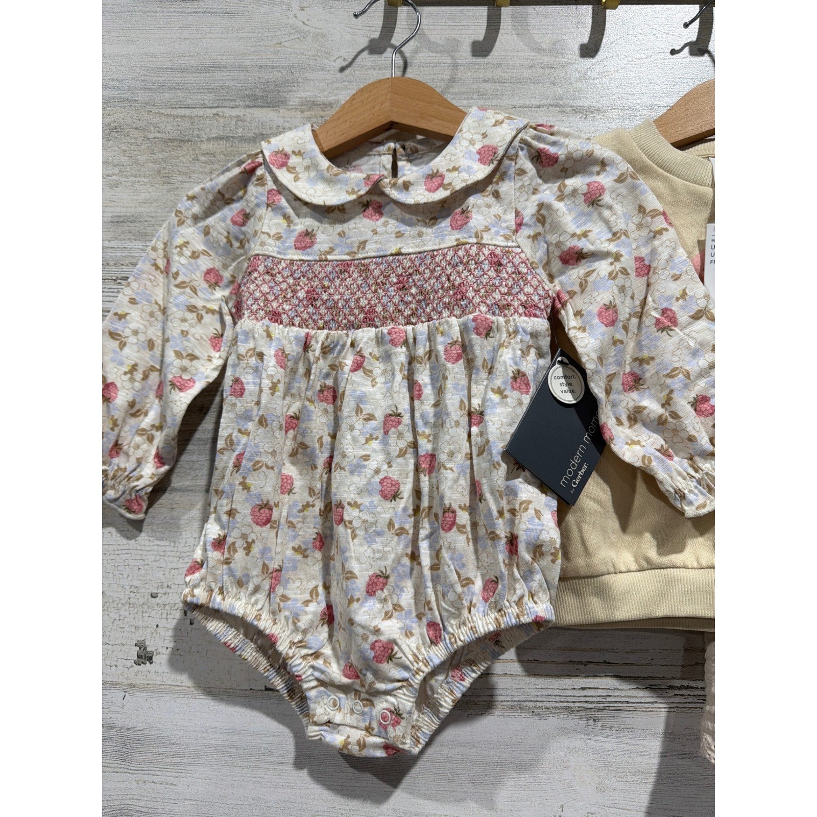 Modern Moments H&M Girls 6-9M Floral Smocked Organic Bundle Cottagecore NWT