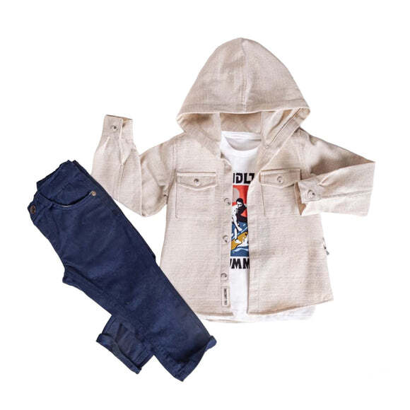 Little Boy’ Comfortable and Stylish Hoodie Jacket, Pants and T-Shirt 3-Piece Set