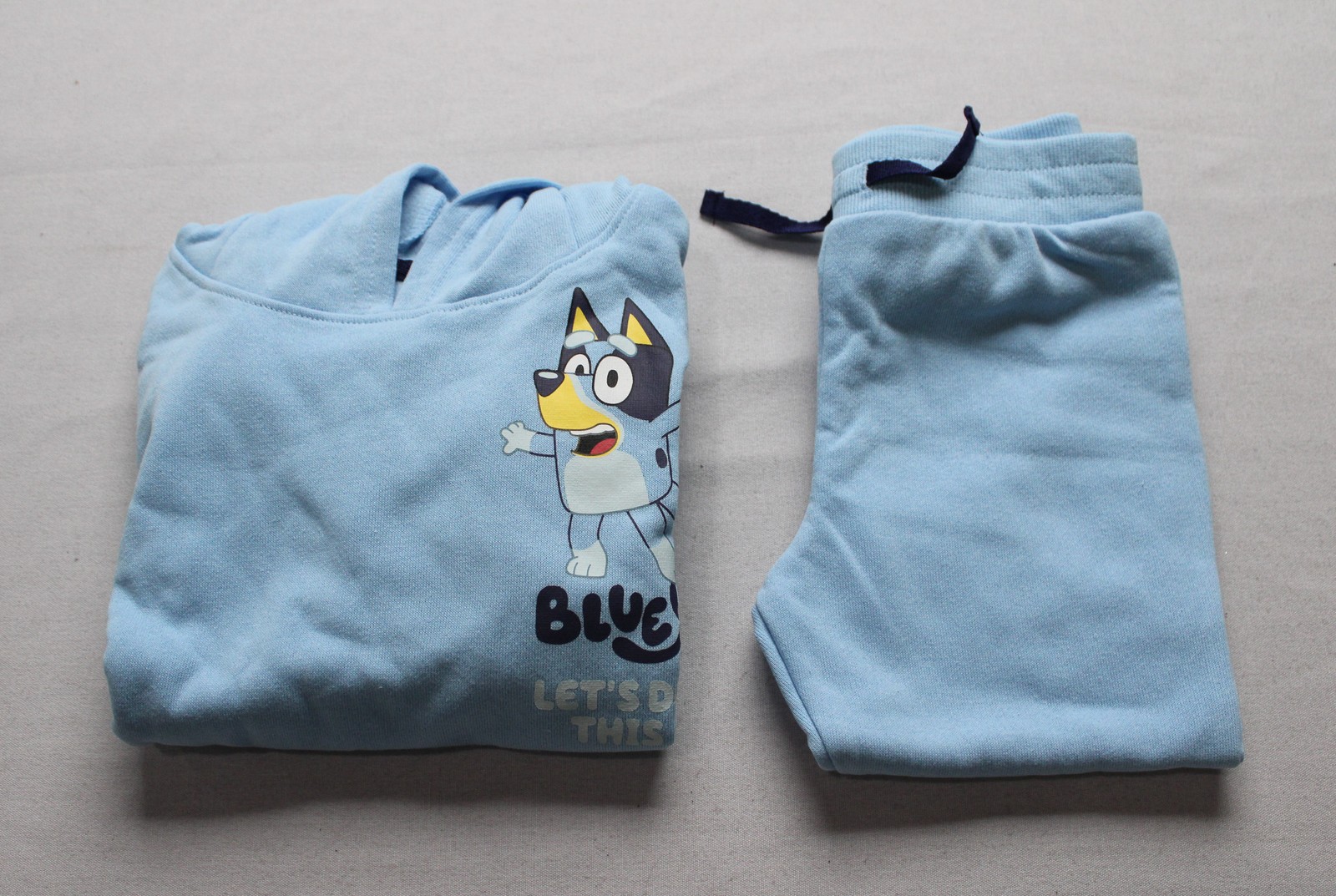 Bluey Unisex Toddler’s Hoodie & Sweatpants 2 Piece Set EH6 Blue Size 3T NWT
