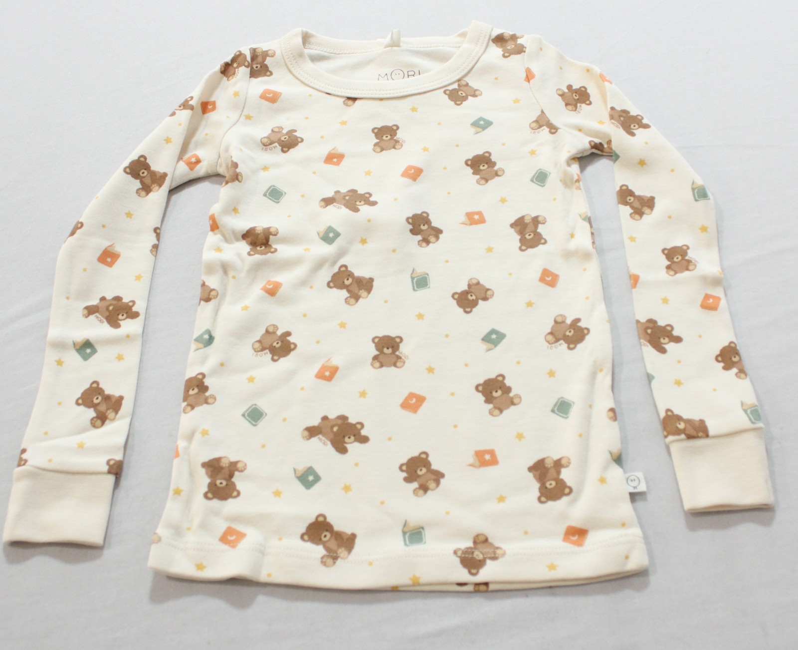 Mori Unisex Toddler’s Pajama Shirt & Pants Set EH6 Teddy Bear Size 3-4Y NWT