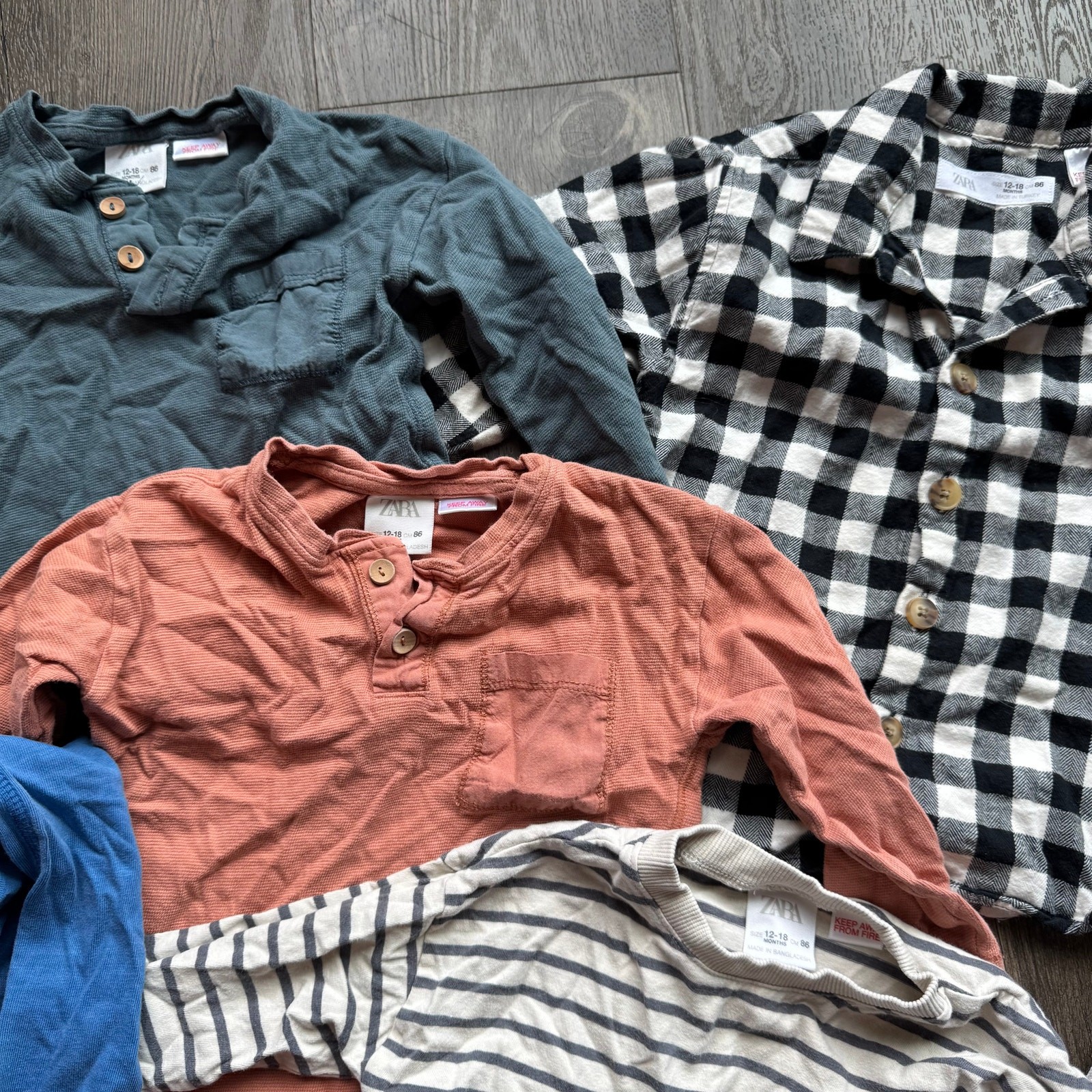 Baby Boy 12-18 Months Clothes Lot 8 Pieces Zara Fancy Fall Spring Bundle Set