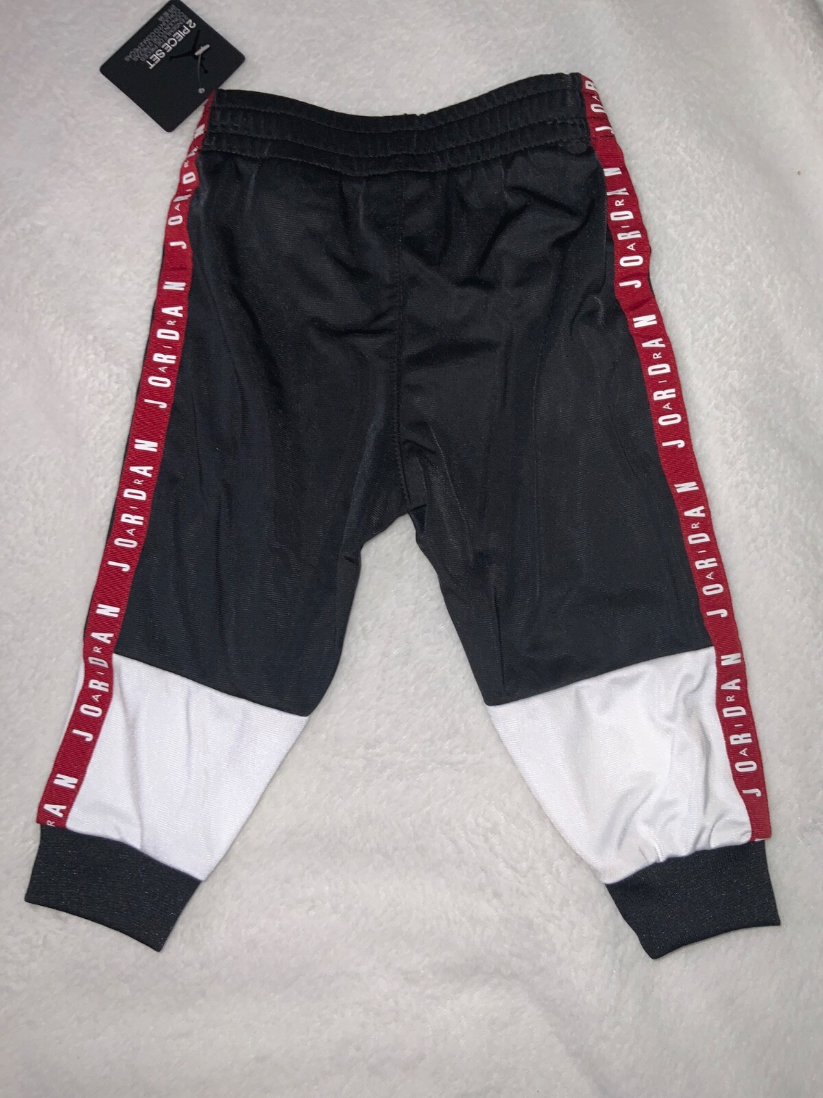 JORDAN BABY BOY JUMPMAN AIR BLOCKED TRICOT JACKET AND JOGGER SET 9 MONTHS