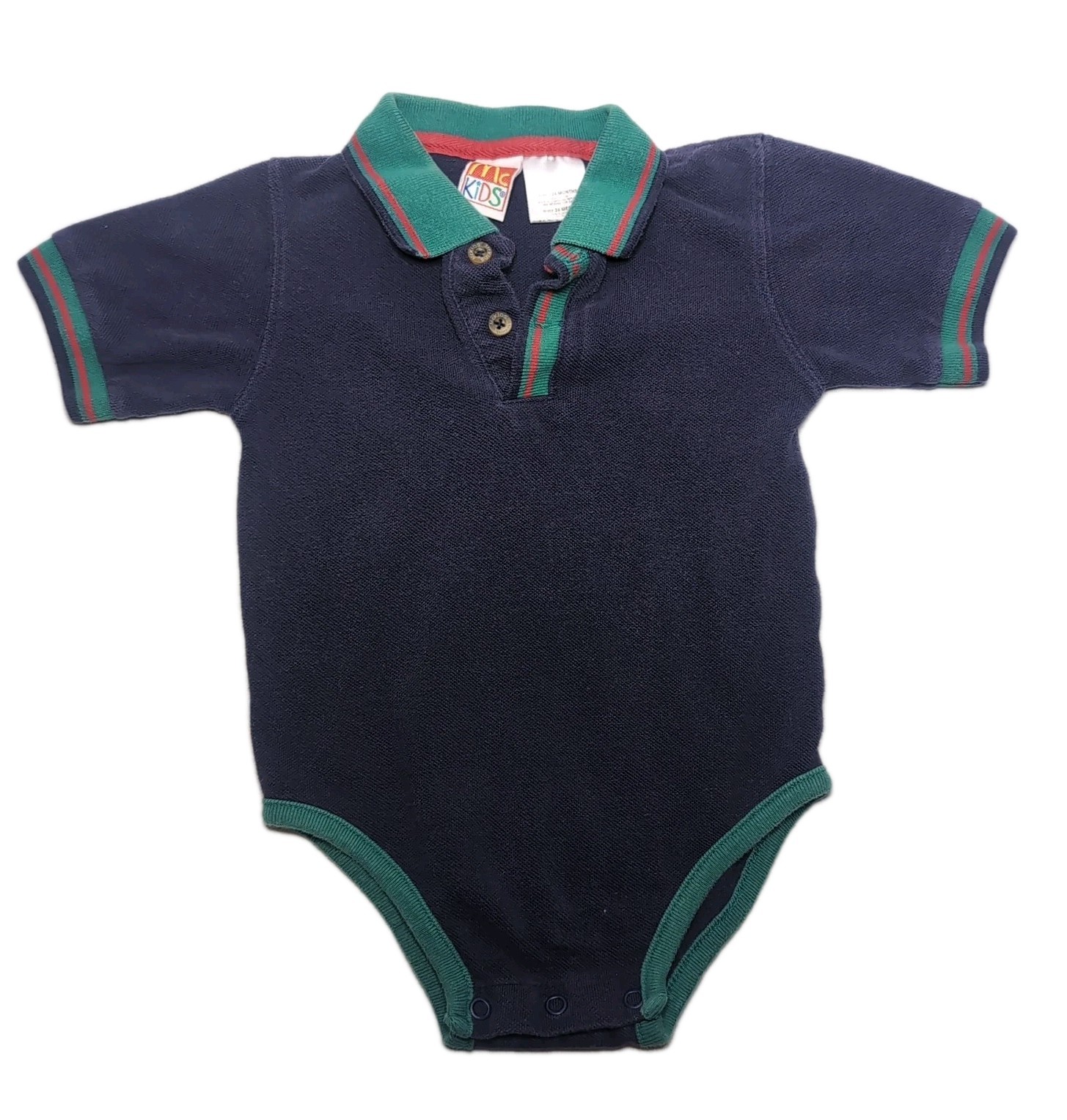 Vintage 90s McKids McDonalds Uniform Toddler One Piece Creeper 24 Months
