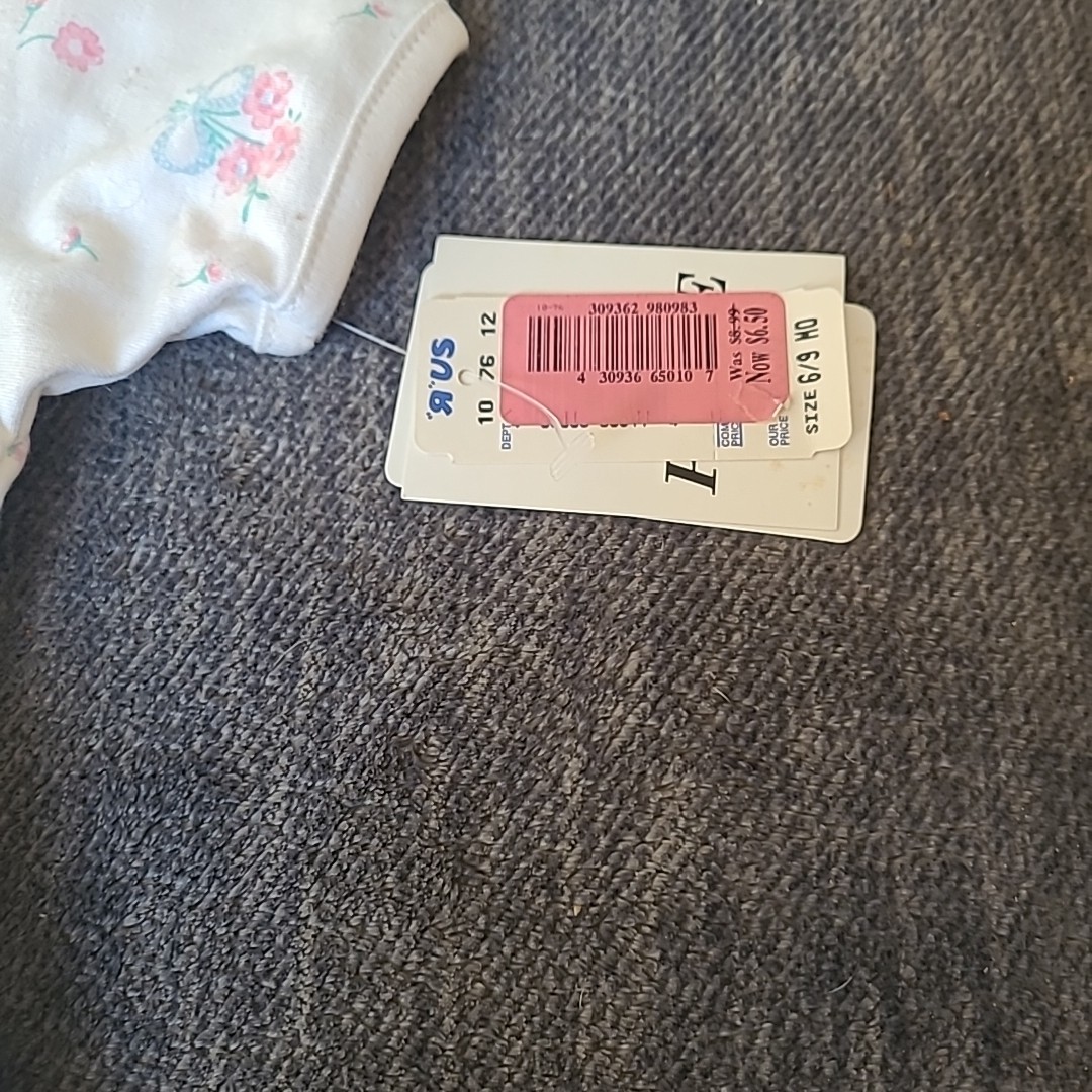 Misc lot of 3 Vintage Baby Girl Newborn/ 6 9 Months Clothes Brand New W Tags VTG