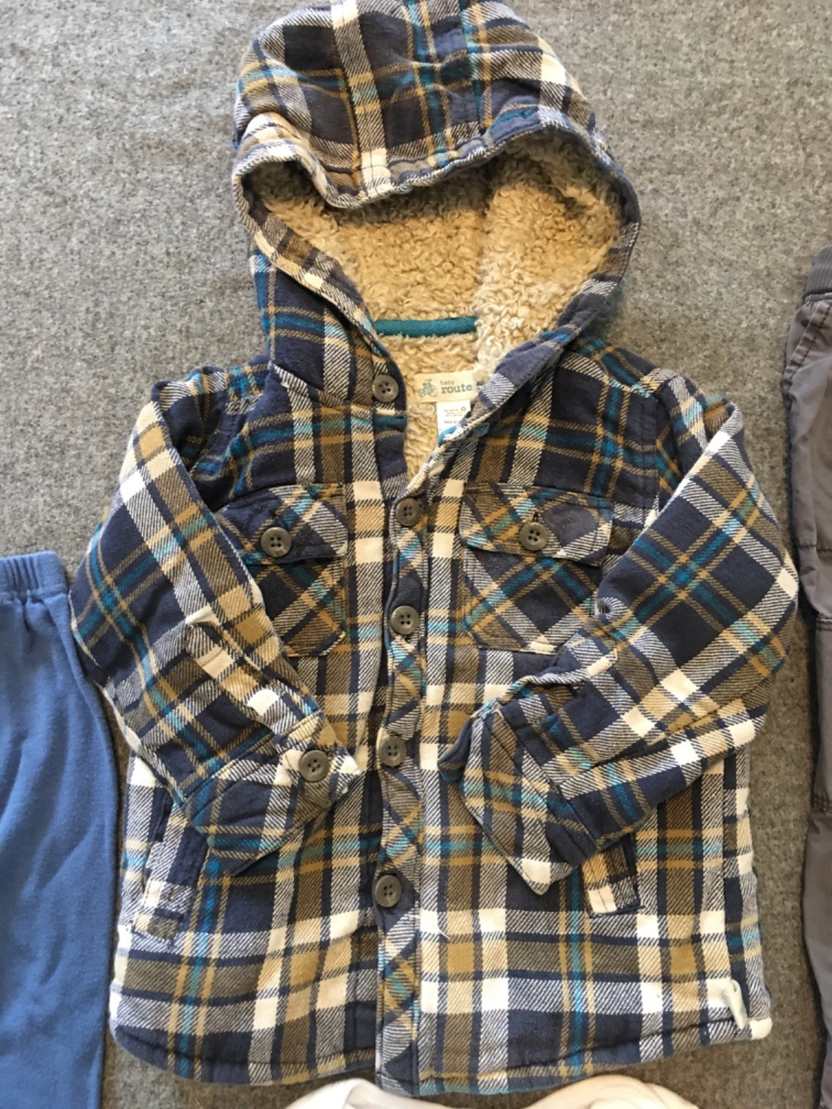 Baby Boy 24 Months 2T Clothing Lot 8x Pieces Bulk Winter Organic Flannel Sherpa