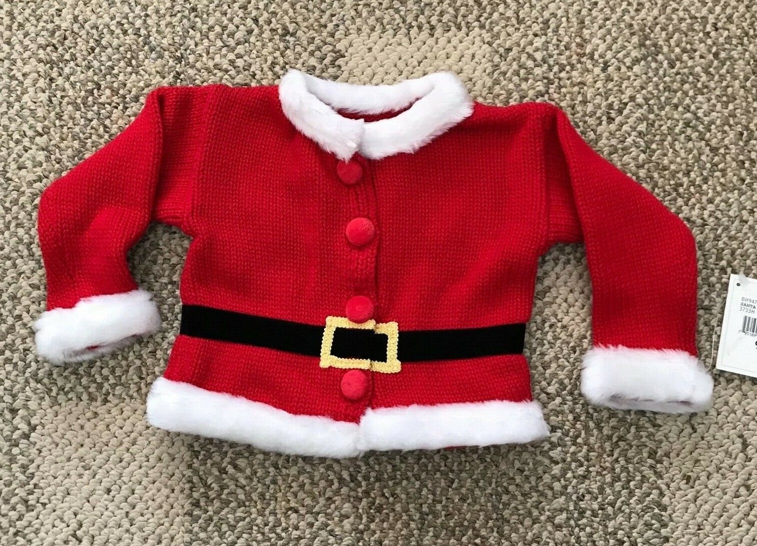 Heartstrings Sweater Pants Santa Claus Outfit Set Infant Baby Size 9 Months