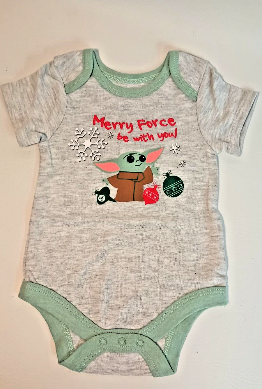 Baby Yoda Christmas Infant 5-Piece Set Layette Size 0-3 Months Grogu Star Wars