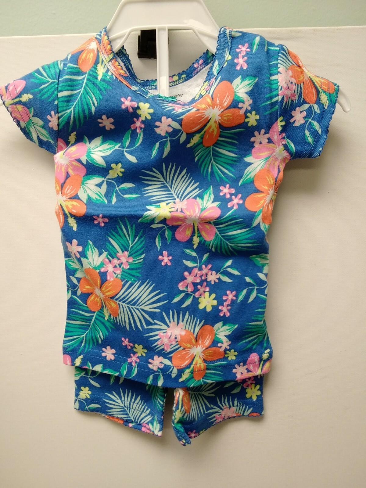 Carters Girls Sleepwear Set 4 Pieces 2 Tops and 2 Short Bottoms 6 Months (624)