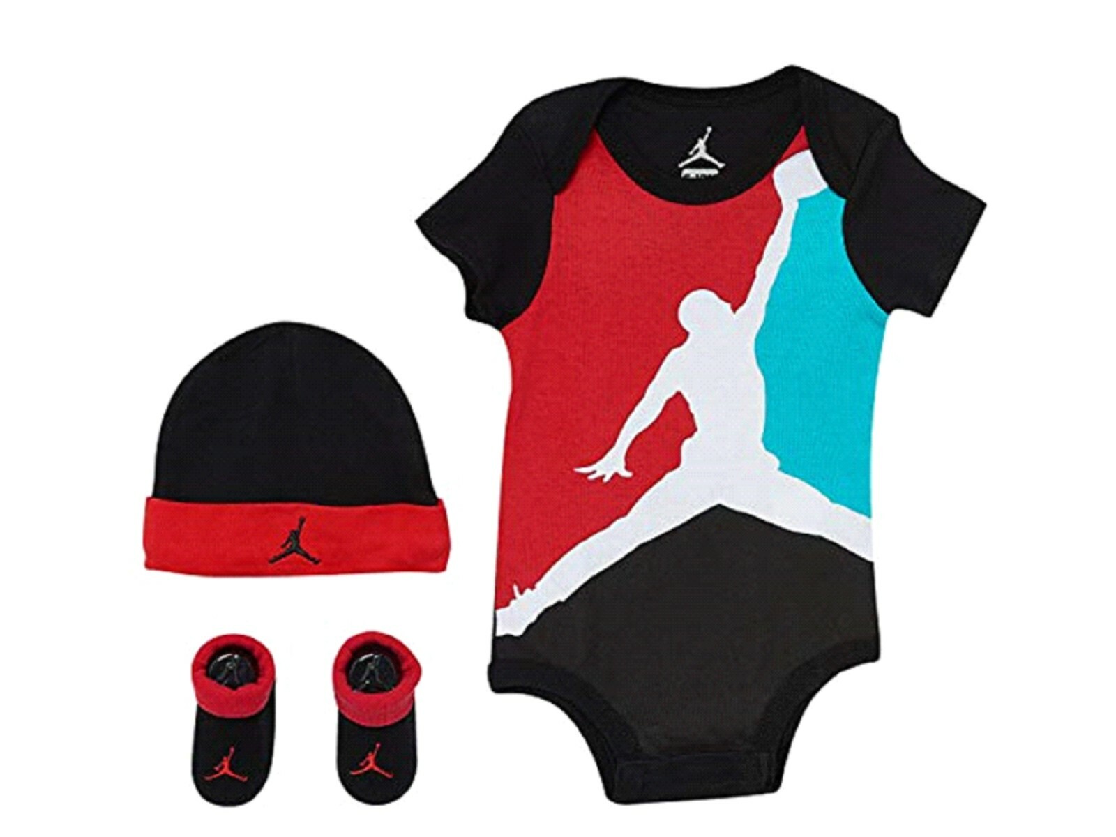 Jordan Jumpman 23 Bodysuit, Beanie, Bootie 3 Piece Set (6-12 Months) NIB
