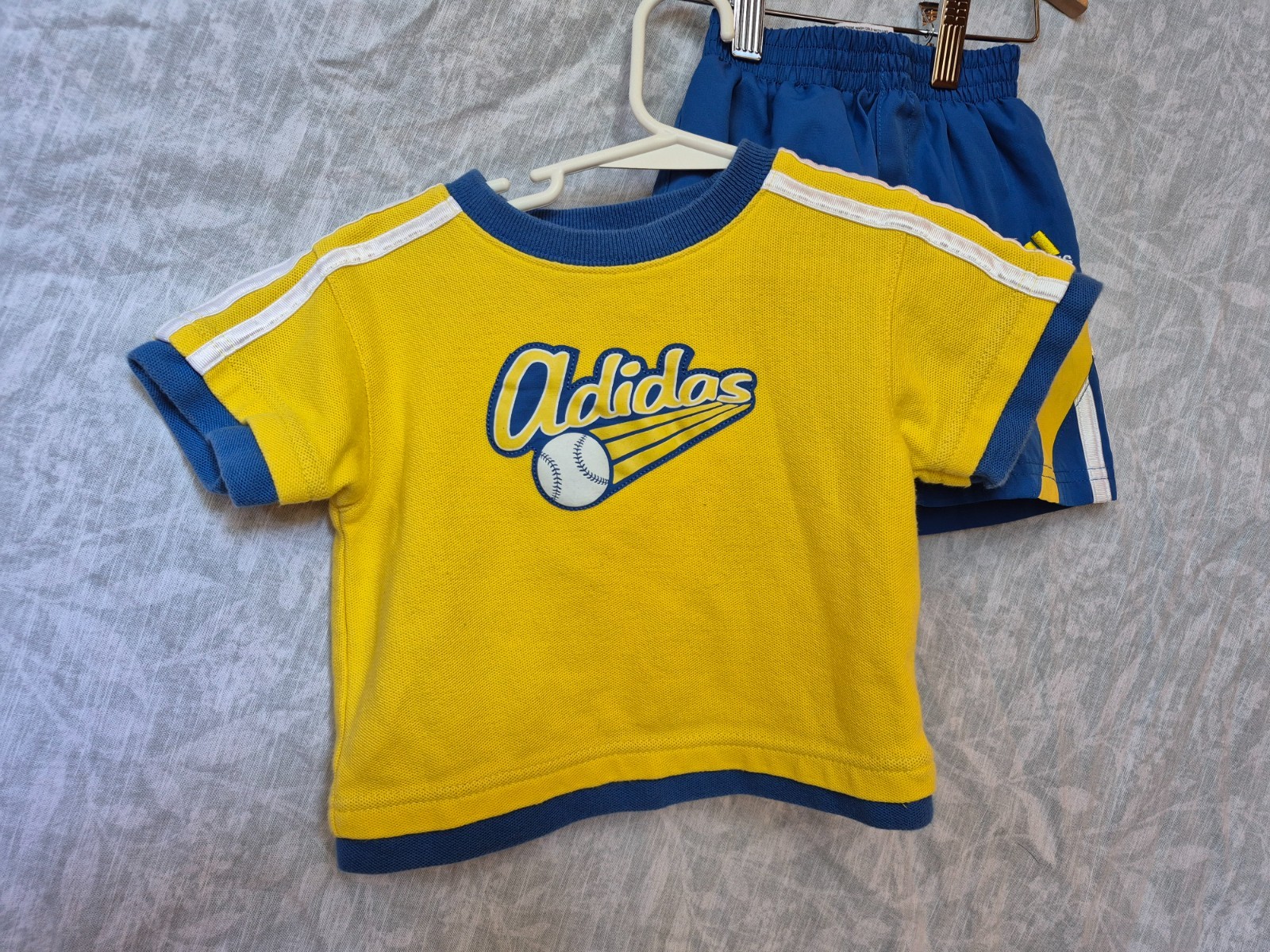Loose Fit Toddler Athletic Baseball Short Matching Set 12m Logo Stripe Sports