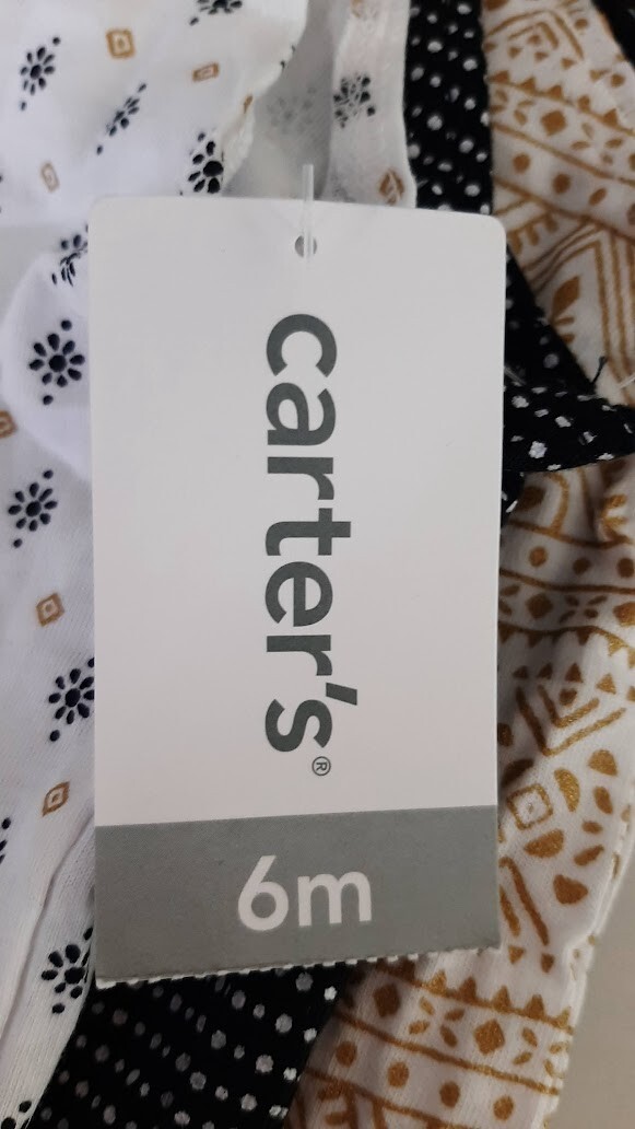 CARTERS Baby Girls Infants 5 Pieces Rompers One Piece Outfit 6m new