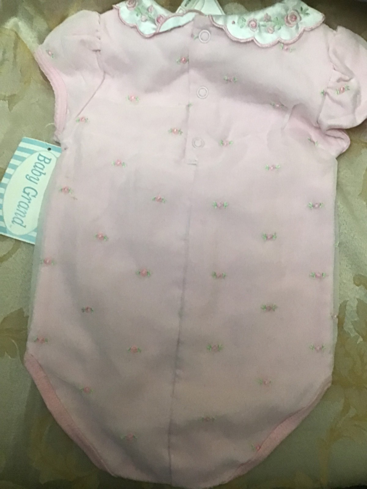 Vintage Gorgeous Baby Grand Pink 6-9 Months Outfit