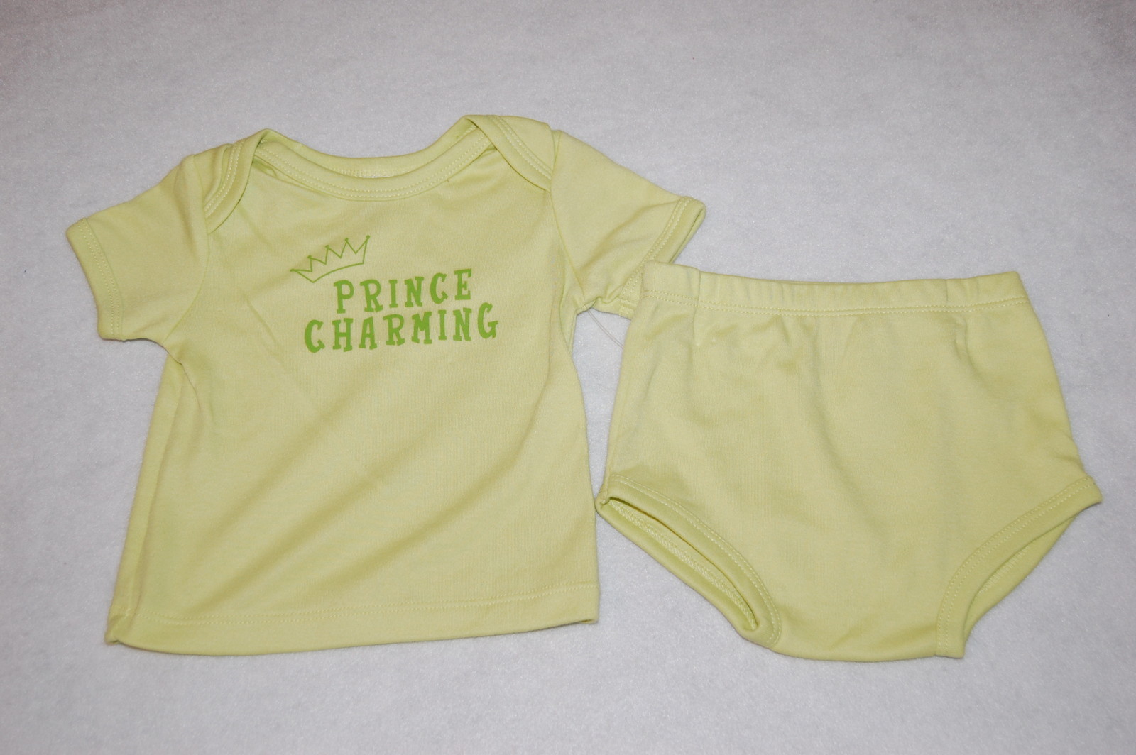 Toddler Boys Shorts Set TWO PIECE Lime Green PRICE CHARMING 6-9 Mo Fisher Price