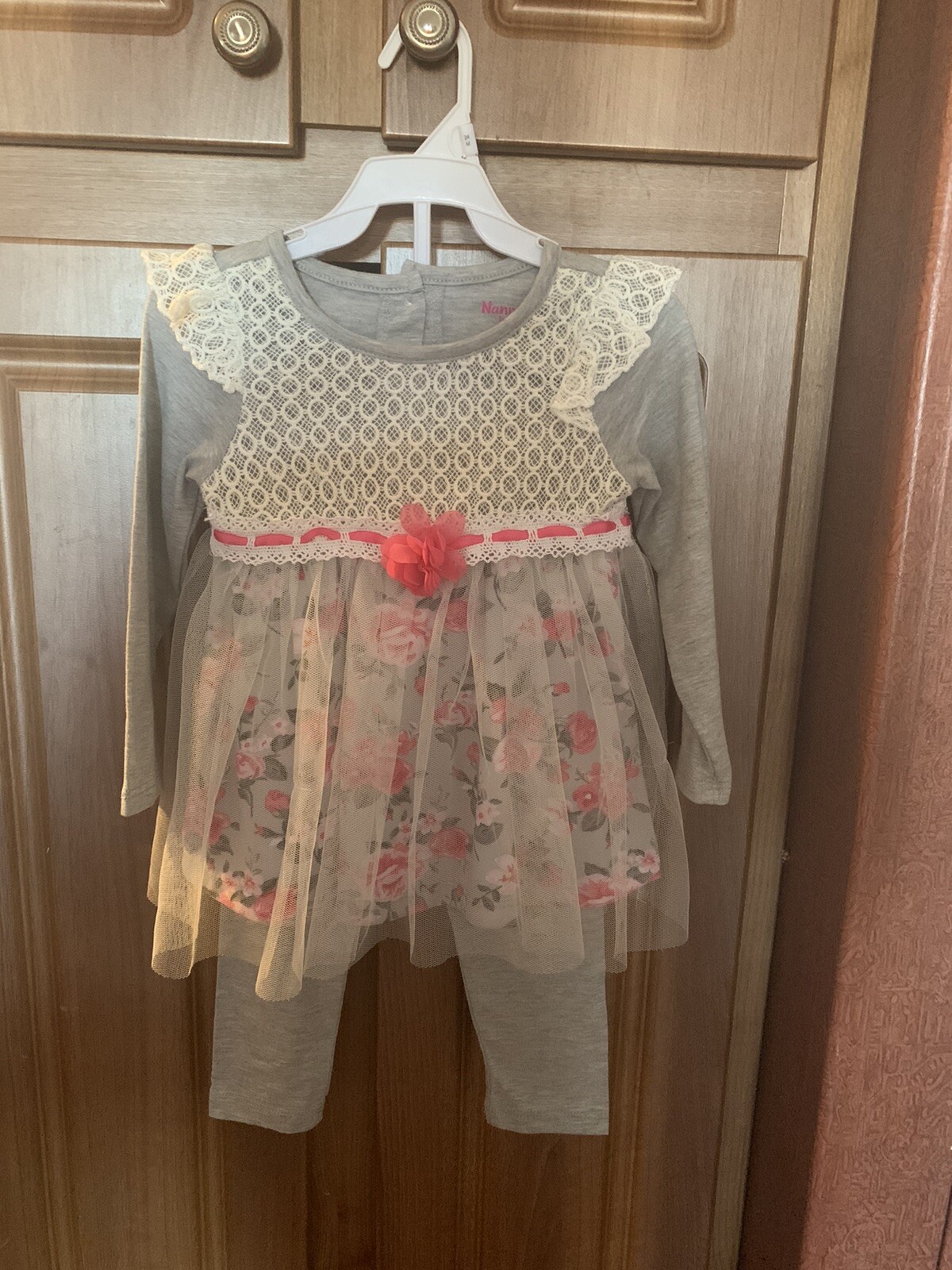 Nannette kids grey/white/pink 24mths