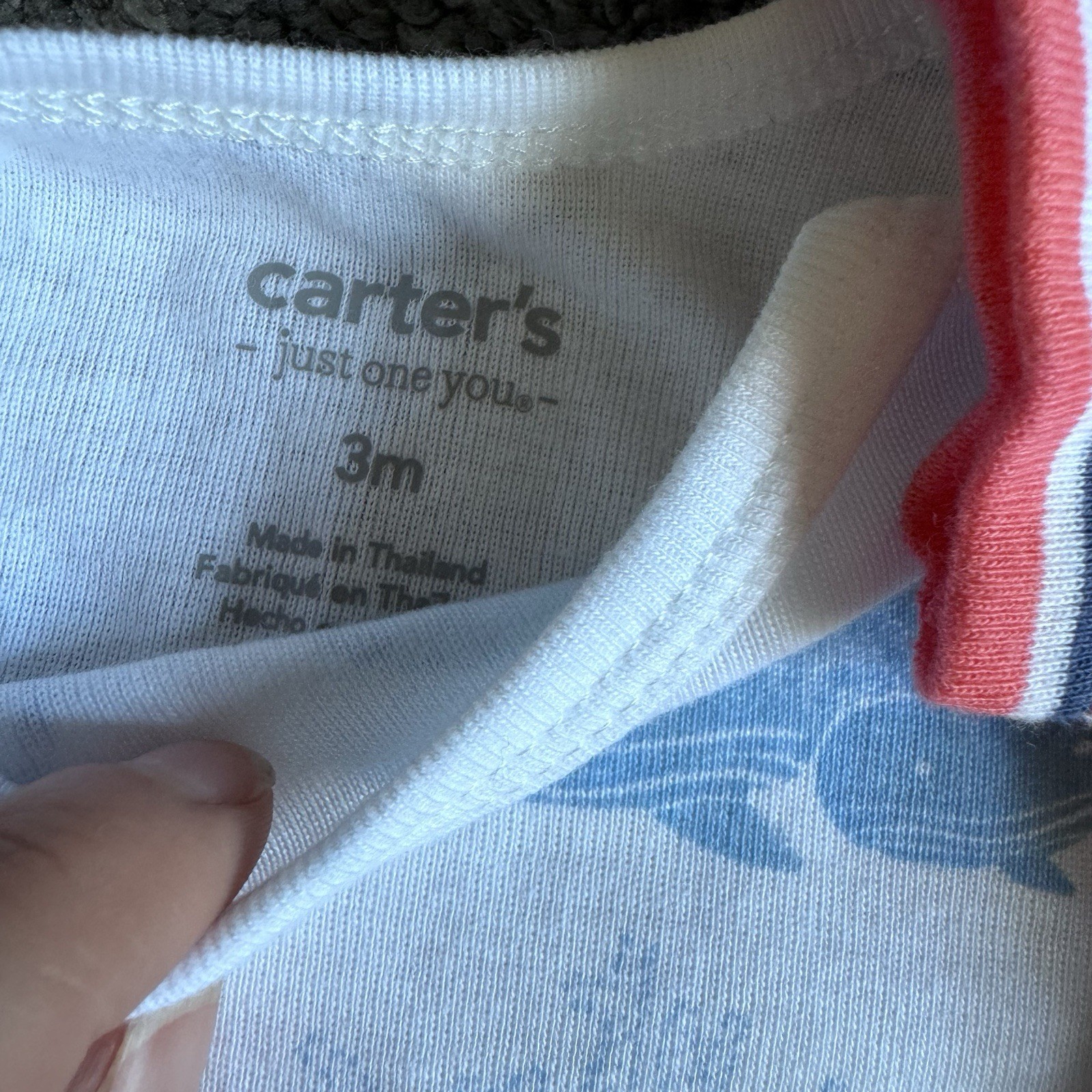 Carters Just One You Shorts Set 4th Of July Whales Red Blue Stripes 3 Month Boy