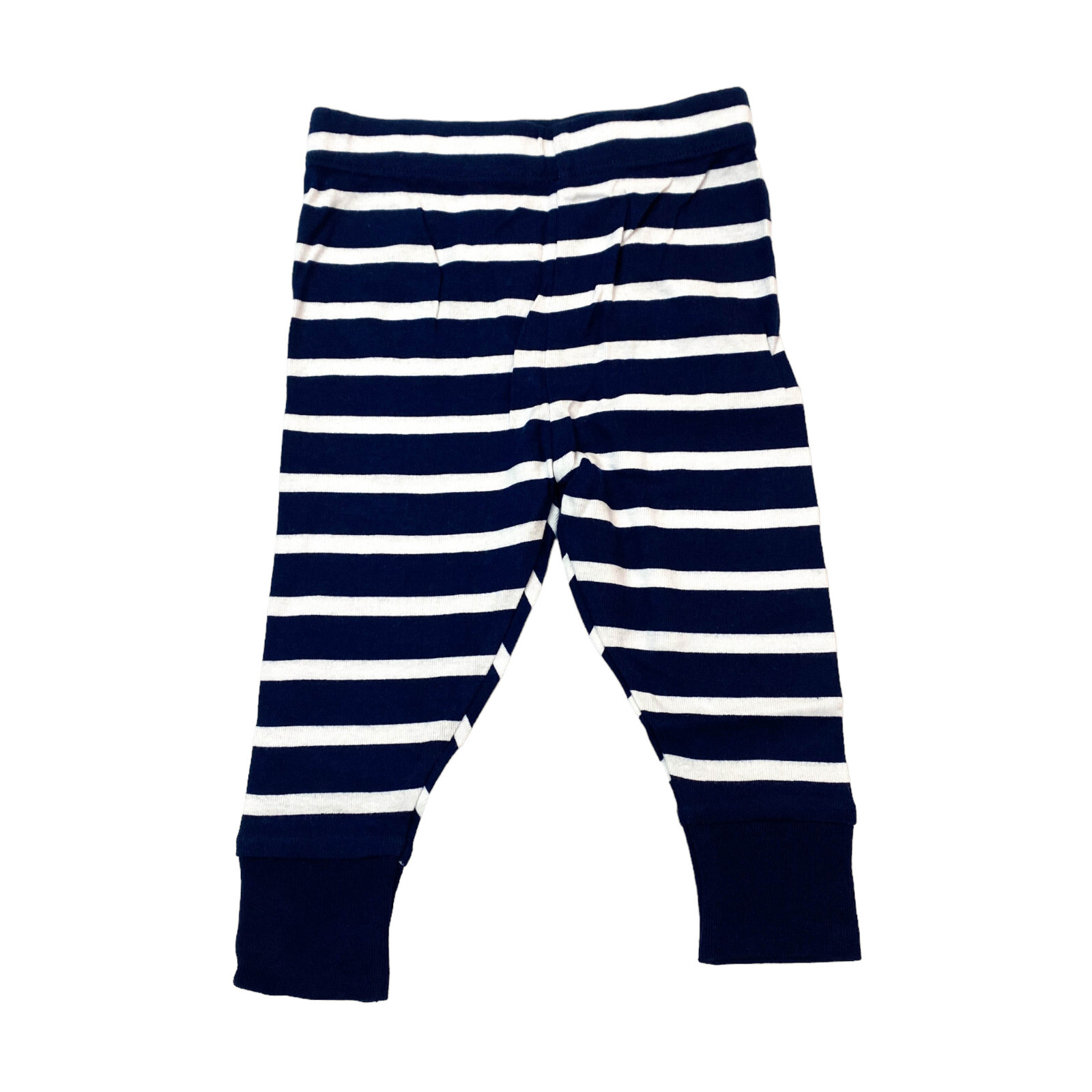 Target Baby Boy Size 12M Snug Fit PJ Set Long Sleeve Top & Bottom Striped Blue