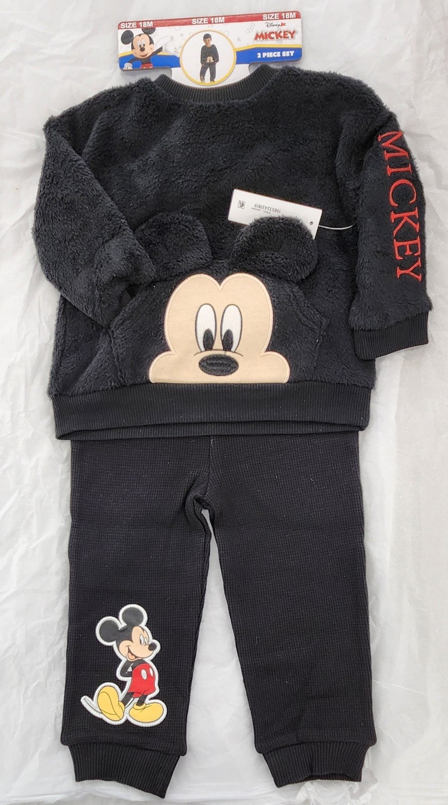 NWT-Mickey Mouse Toddler, 2pc Pant set, Black, Various sizes