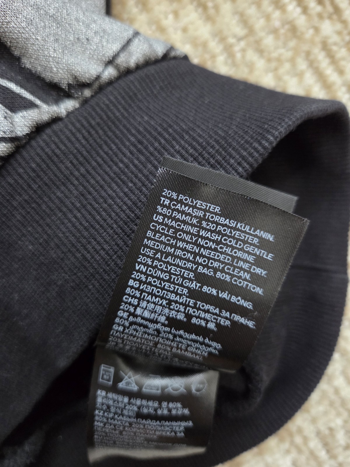 H&M Toddler Black Silver Planet Pattern Crewneck Sweatshirt And Sweatpant Set