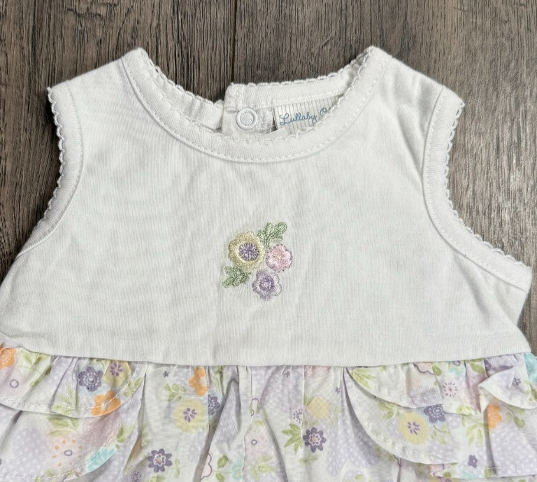 Baby Girl Clothes New Vintage Lullaby Club Newborn 2pc Floral Romper Outfit