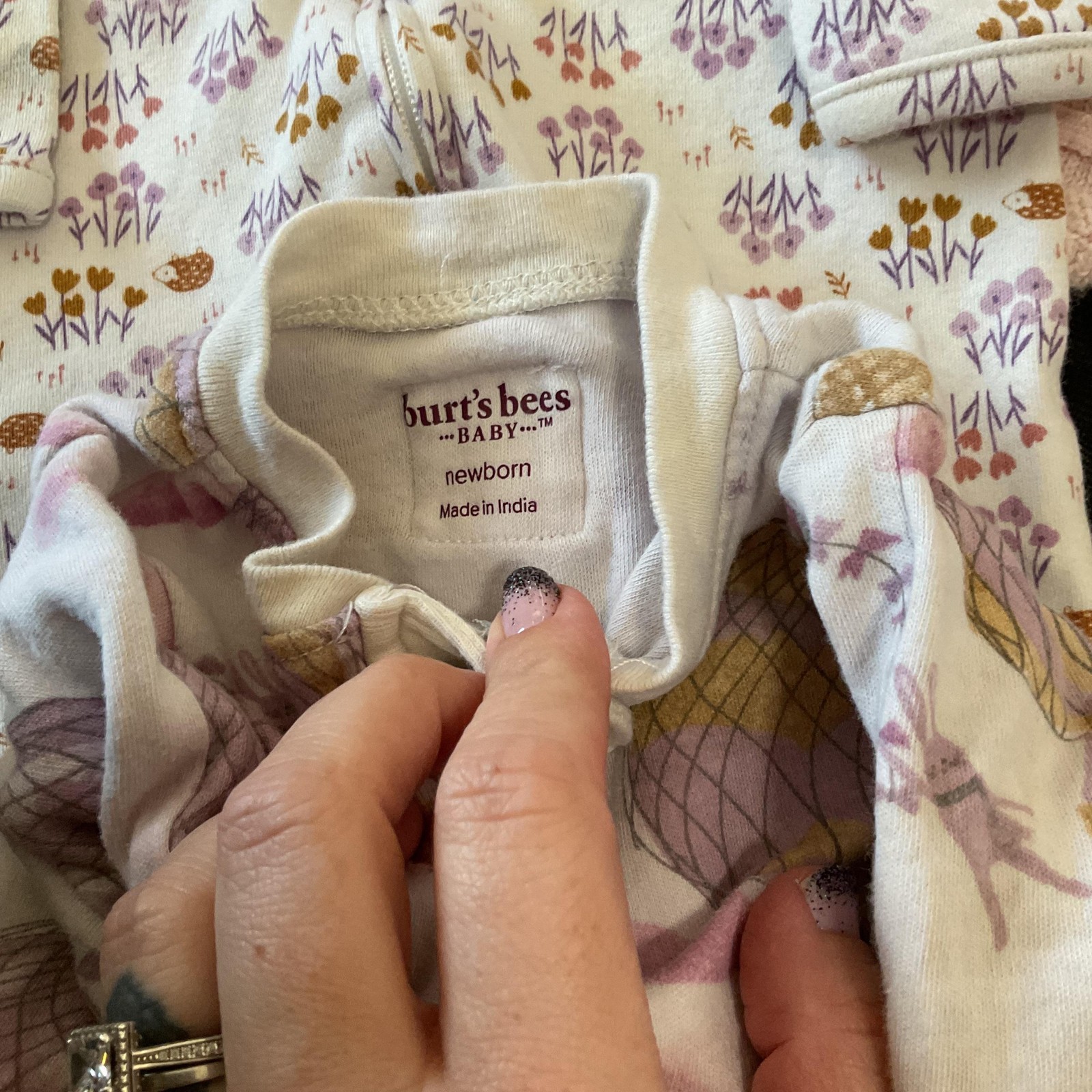 Mixed Brands 17pc Girls 0-3M Bundle Pink Floral Bunny Layette Blankets