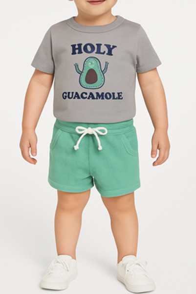 Tucker Tate NORDSTROM Baby Boys Holy Guacamole Shorts Set 6 Mo. Green Gray NEW