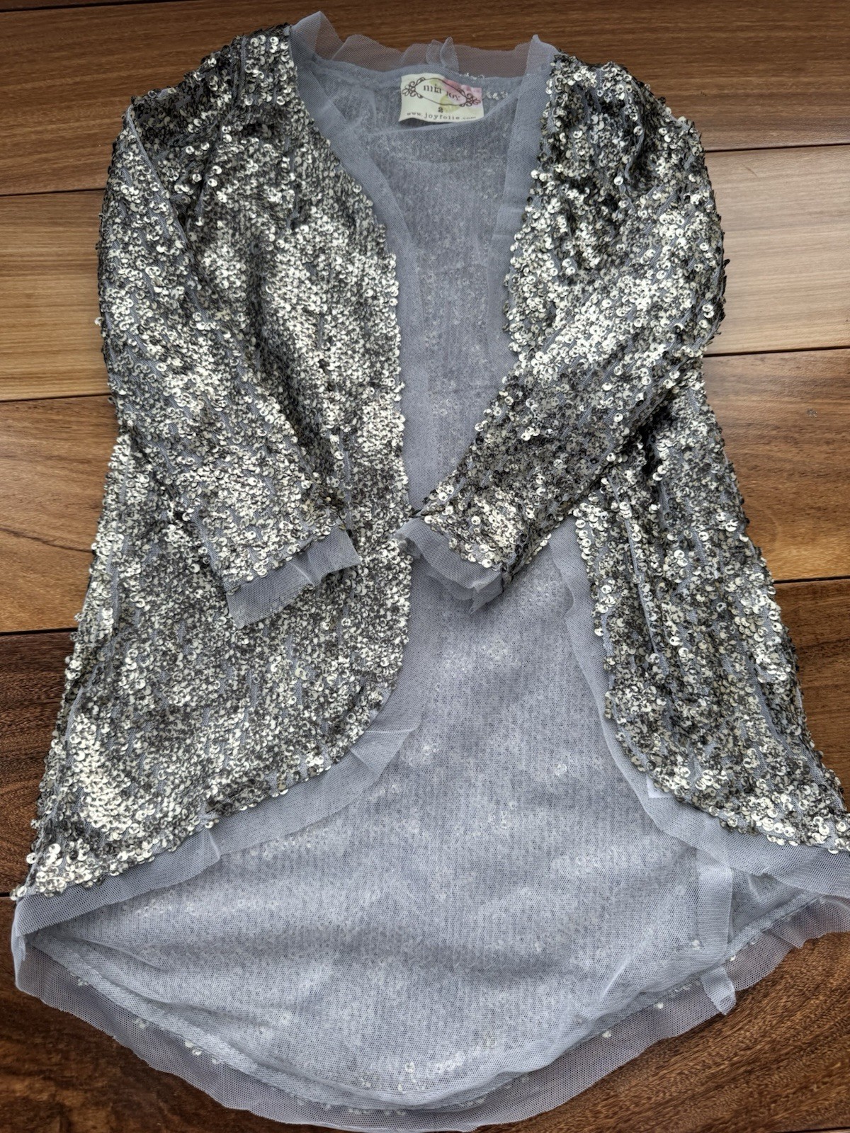 Super Chic Girls 2T – 24M Outfit – Hudson Jeans And Joyfolie Sequin Top And Pant