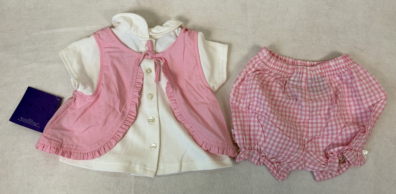 VTG NWT Winnie The Pooh Collection Top Peter Pan Collar Apron Dress Bloomers Set